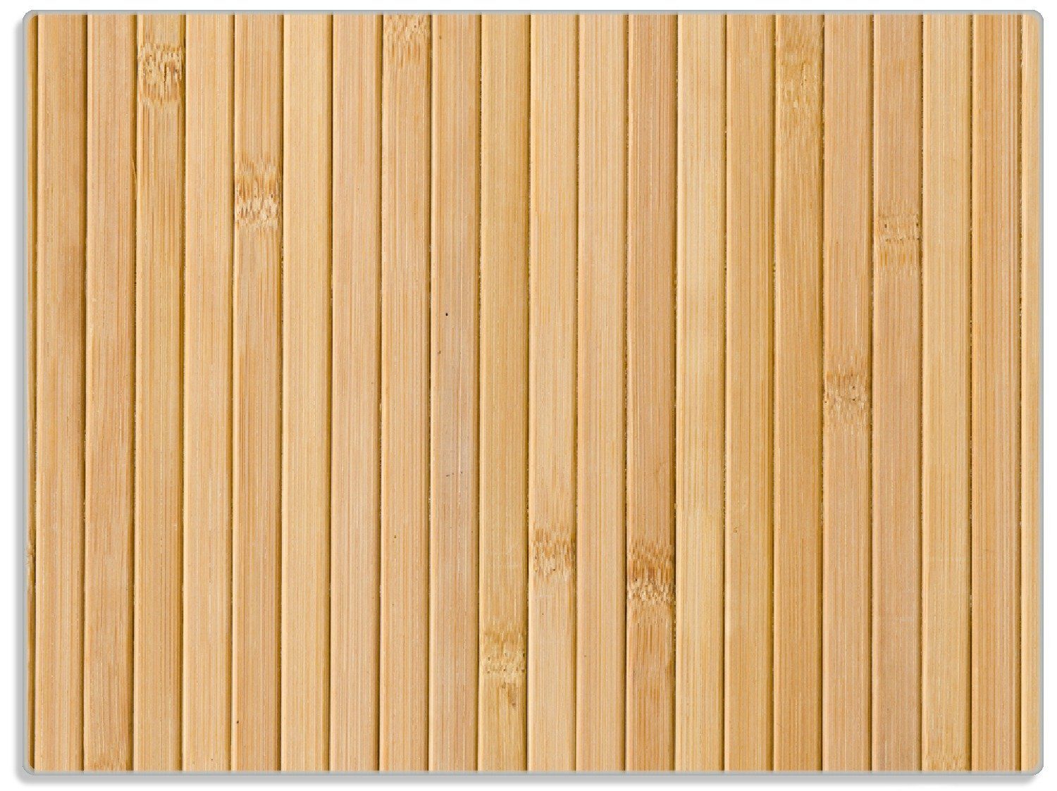 Wallario Schneidebrett Holzpanele hell, ESG-Sicherheitsglas, (inkl. rutschfester Gummifüße 4mm, 1-St), 30x40cm | Schneidebretter