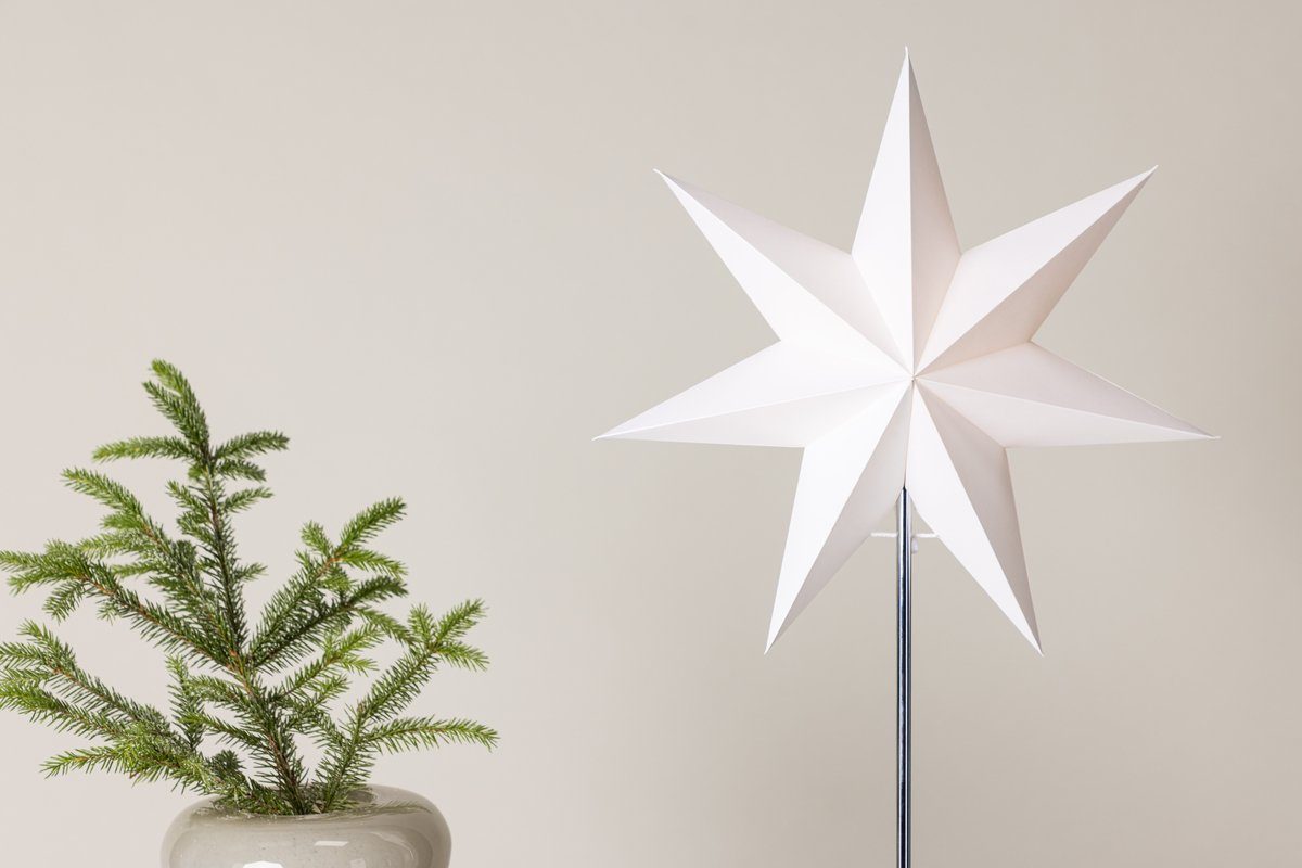 W Weihnachts 15 BOURGH Lampe GRÖVELFJÄLL Stern - Dekoration, weiss, empfohlen, Schreibtischlampe Weihnachtslampe