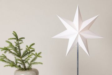 BOURGH Schreibtischlampe GRÖVELFJÄLL Weihnachts Stern Lampe - Dekoration, 15 W empfohlen, weiss, Weihnachtslampe