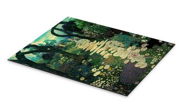 Posterlounge Alu-Dibond-Druck Mariusz Flont, Weg durch einen magischen Garten, Flur Malerei