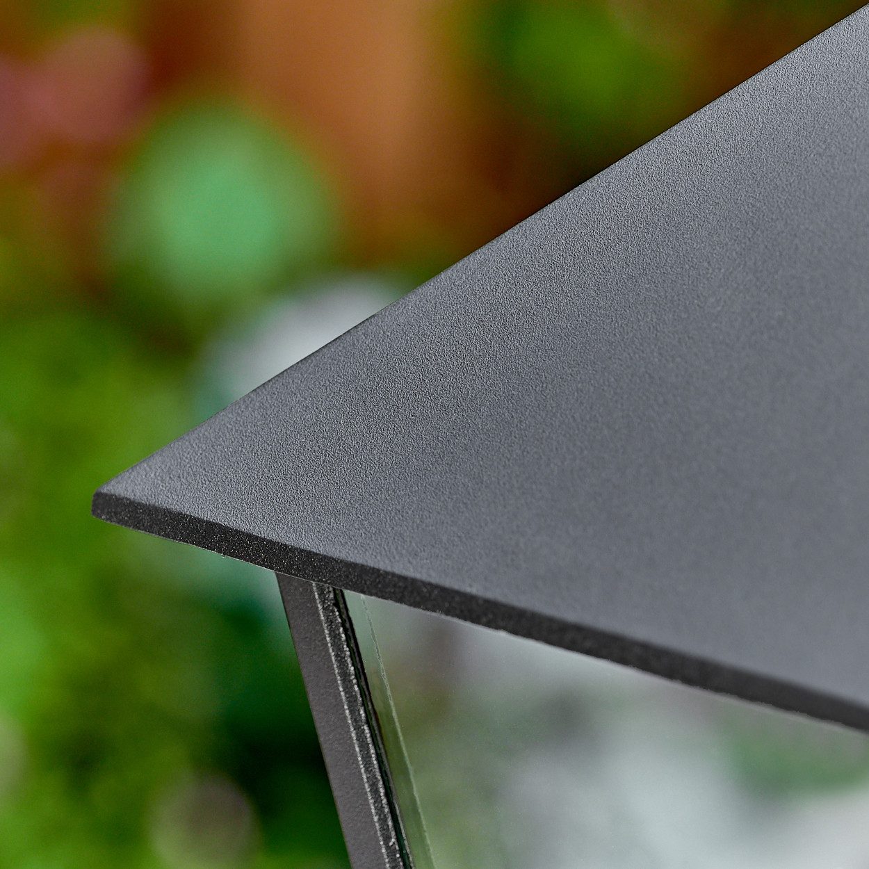 hofstein Pollerleuchte Wegeleuchte aus Metall/Glas in Schwarz/Klar, ohne Leuchtmittel, antike Außenleuchte, Gartenlampe, Gartenbeleuchtung IP44, 1 x E27