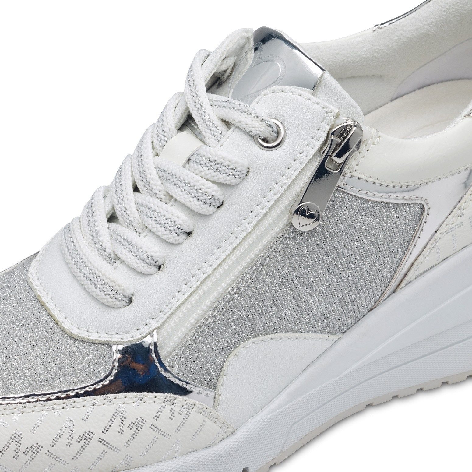 MARCO TOZZI Keilsneaker, Freizeitschuh, Halbschuh, Schnürschuh in veganer V günstig online kaufen