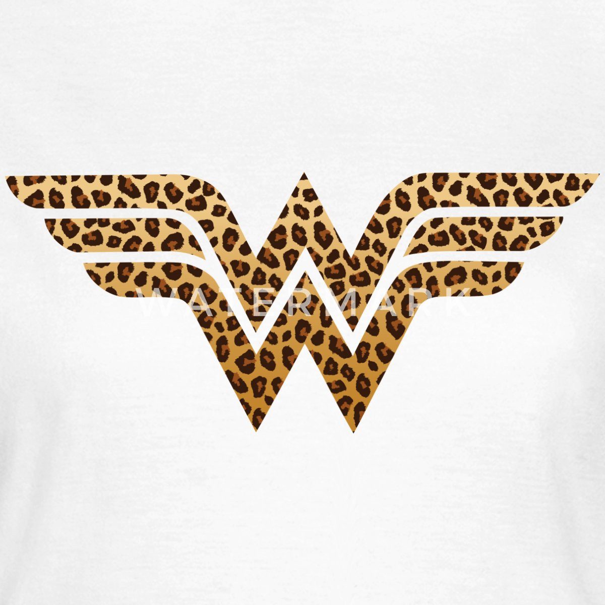 Spreadshirt T-Shirt Wonder Woman Leoprint Logo Frauen T-Shirt (1-tlg) günstig online kaufen