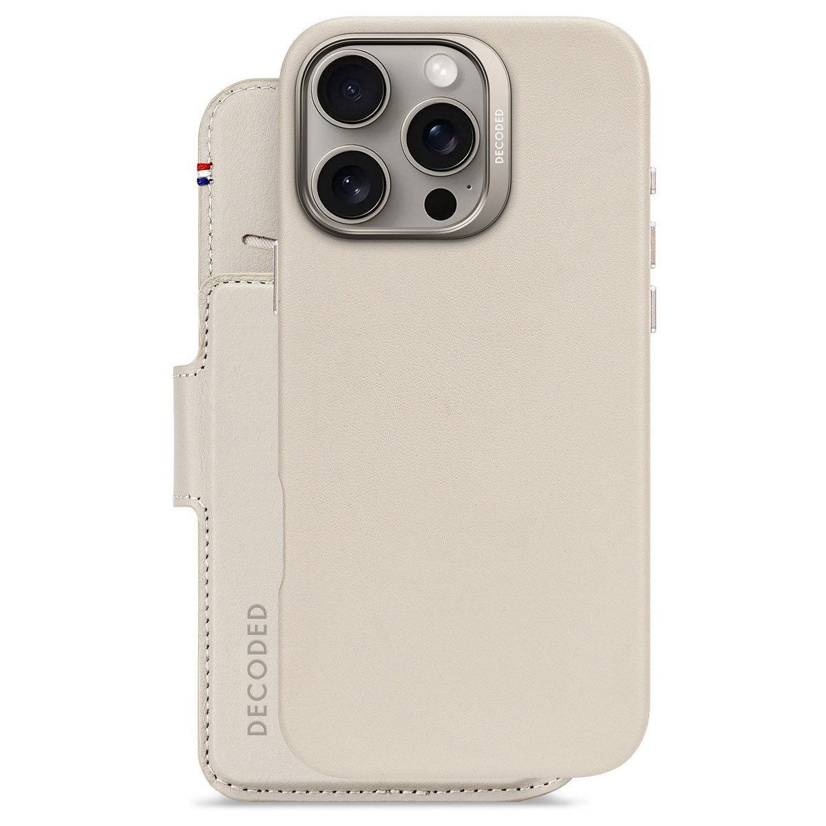 DECODED Flip Case Decoded 2 in 1 Leather Klapphülle MagSafe Apple iPhone 16 Pro Max - Cl