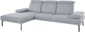 INOSIGN Ecksofa 200017 L-Form, wahlweise mit Sitztiefenverstellung, B/T/H: 290/187/88 cm