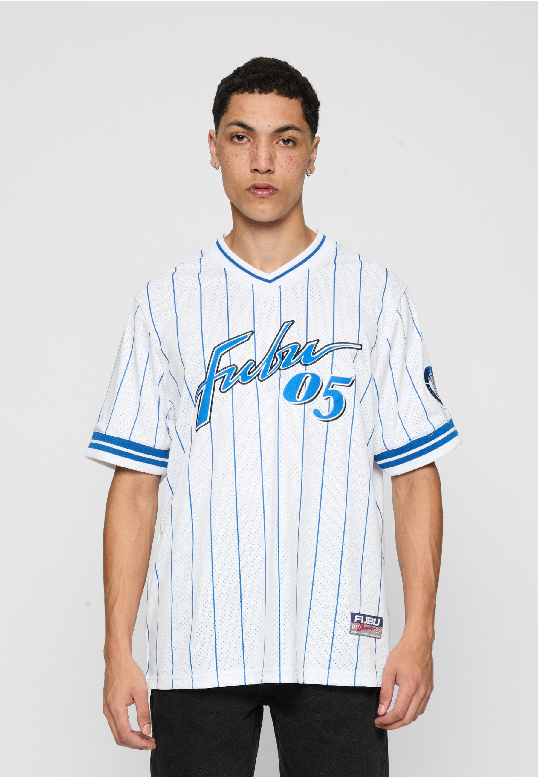 Fubu T-Shirt Fubu Herren FM232-012-1 FUBU Retro Pinstripe Jersey (1-tlg)