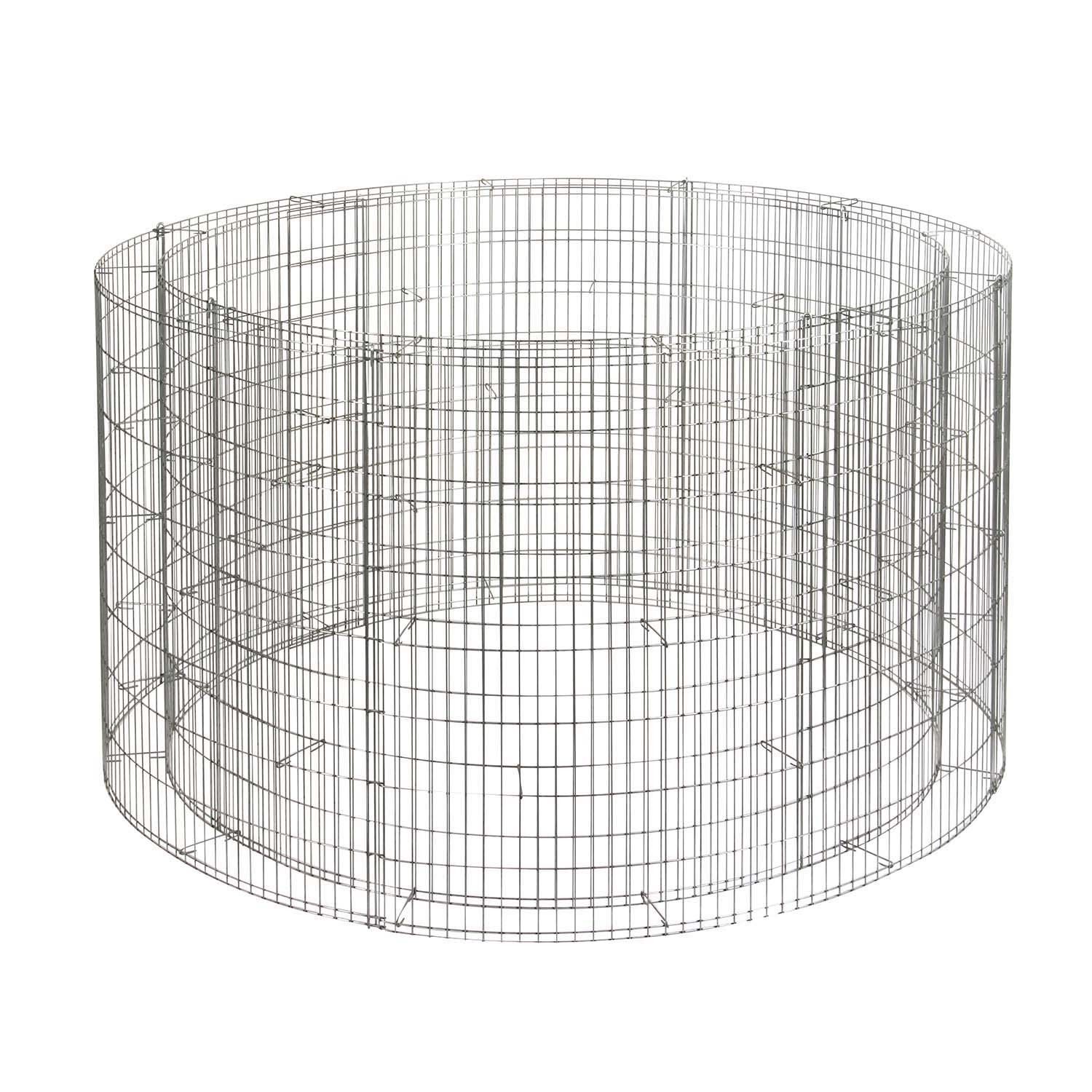 Bellissa Hochbeet Gabionen-Hochbeet rund 146/126cmx80cm Gabionenkörbe DIY-Bausatz