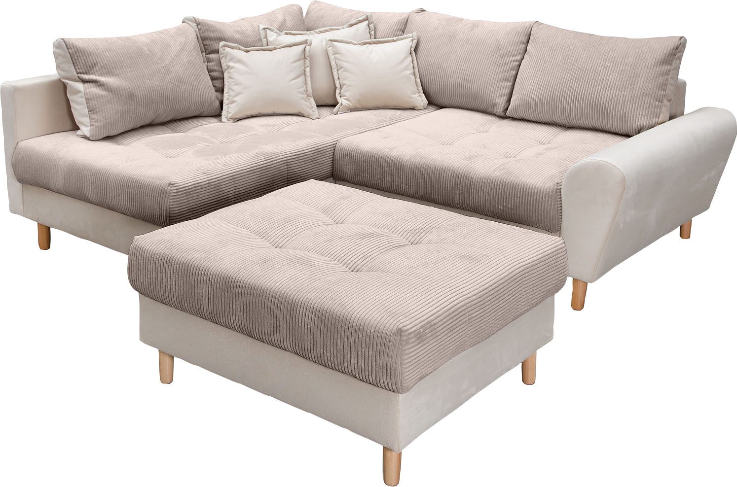 Home affaire Ecksofa Rice L-Form, B: 223 cm - OTTO. Verlässliche Qualität., günstig online kaufen