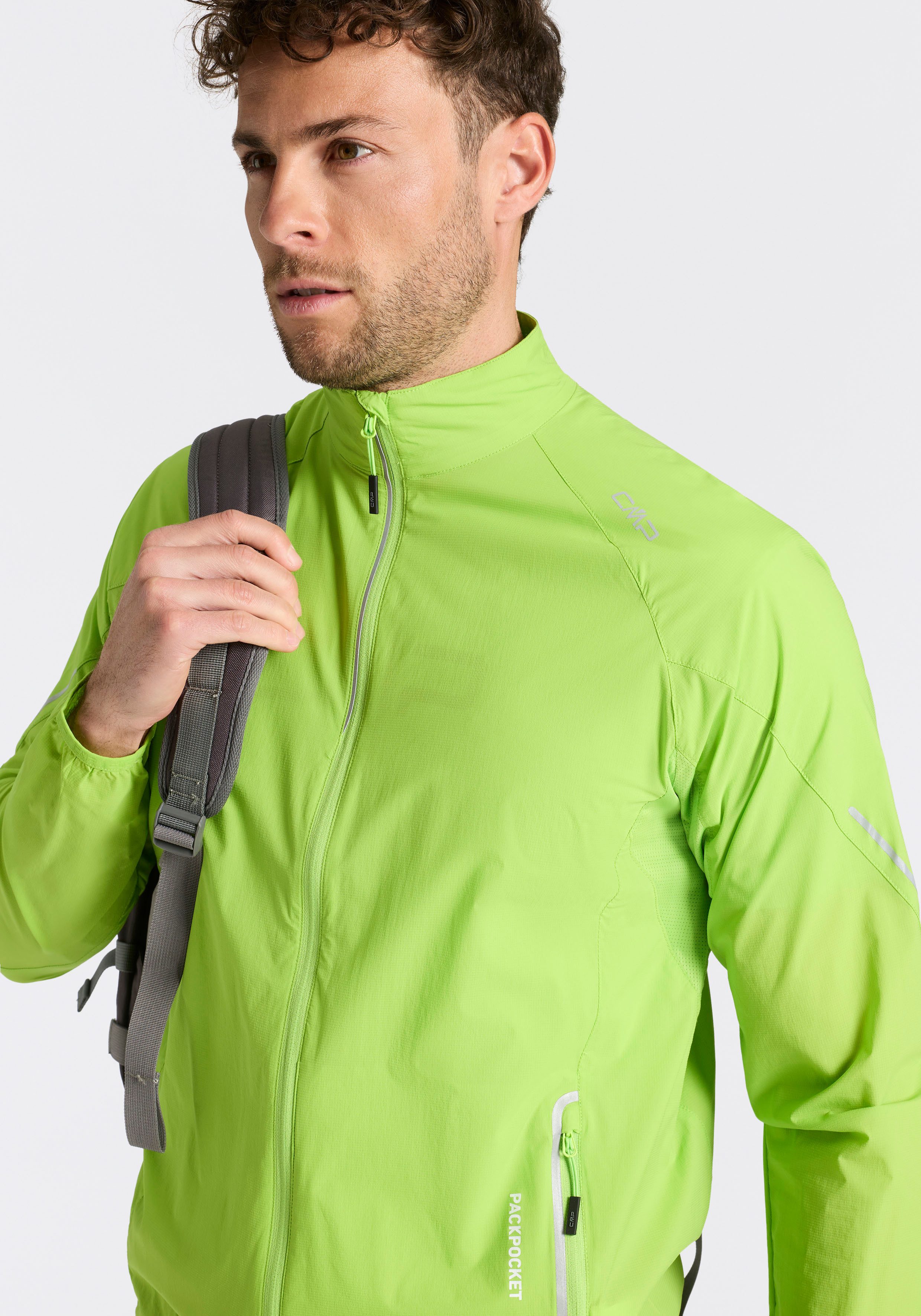 CMP Windbreaker aus ultraleichtem Ripstop-Gewebe, atmungsaktiv, komprimierbar
