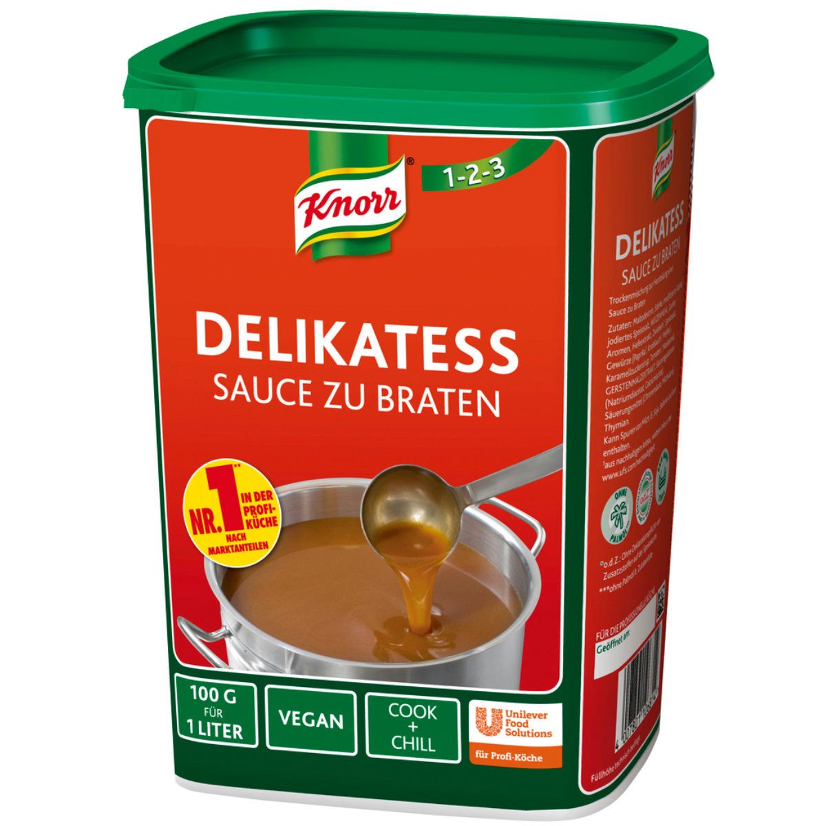 Knorr Saucen, Knorr Delikatess Sauce zu Braten Instant Bratensauce Basis 1000g
