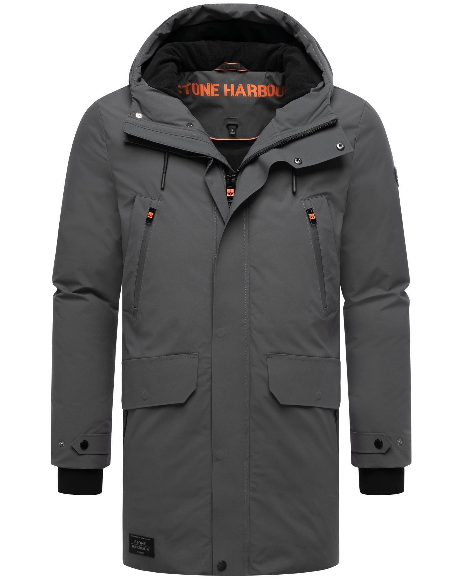 Stone Harbour Wintermantel Kitraan XX Langer Herren Winterparka mit zahlreichen Taschen – Bild 4 von 5