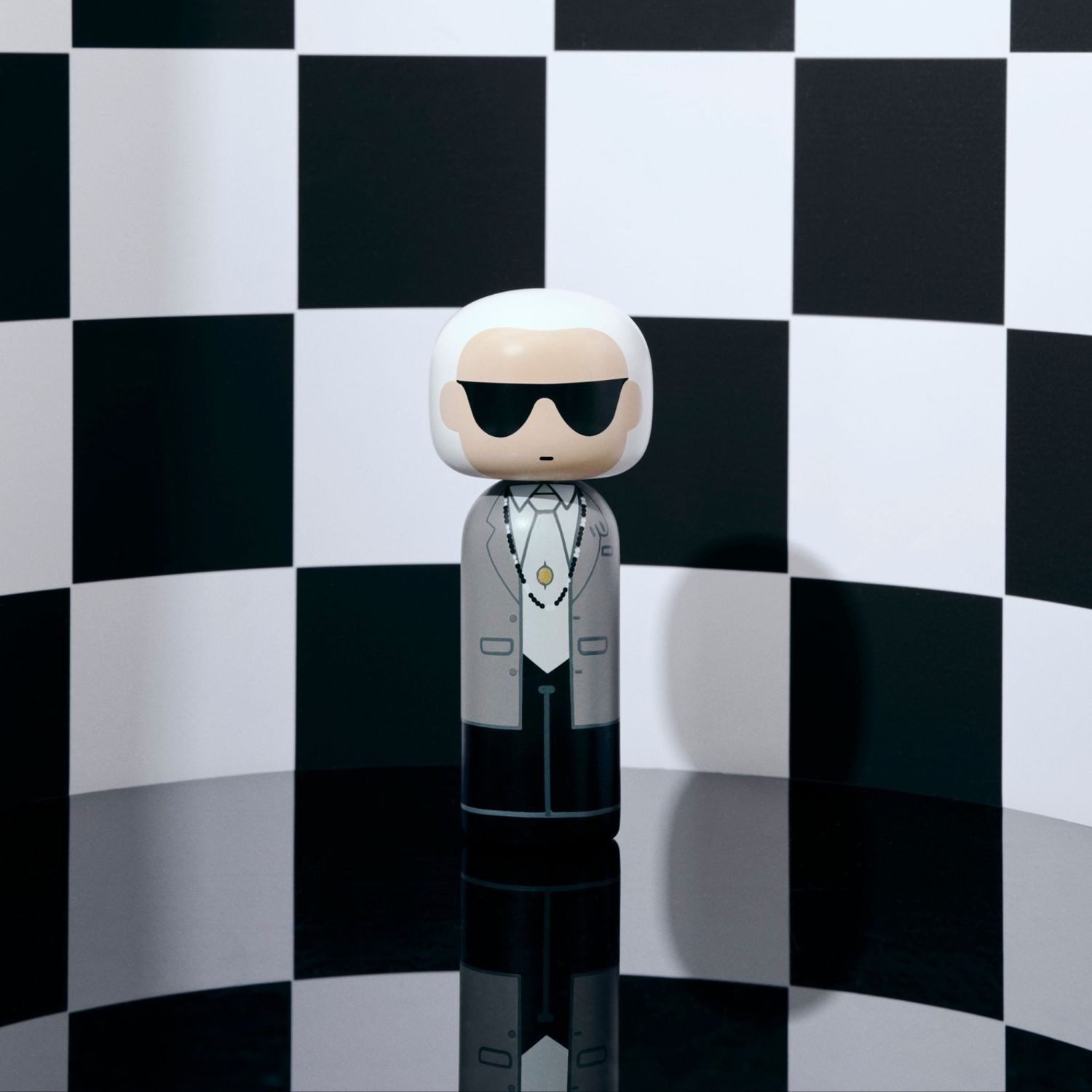 Lucie Kaas Dekofigur Kokeshi Doll Karl Grau Limited Edition günstig online kaufen