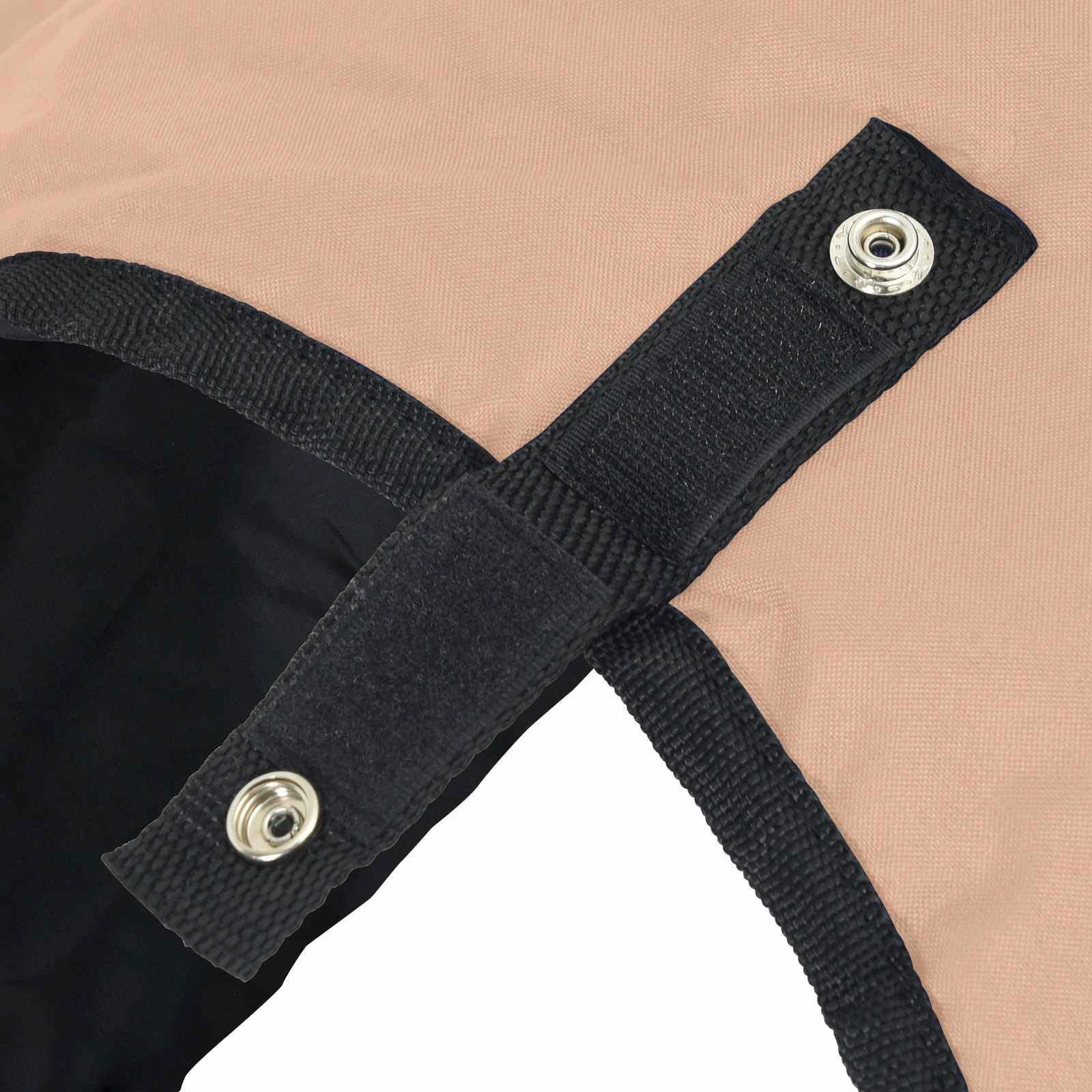vidaXL Tierdecke Pferdedecke Cappuccino 155 cm Polyester