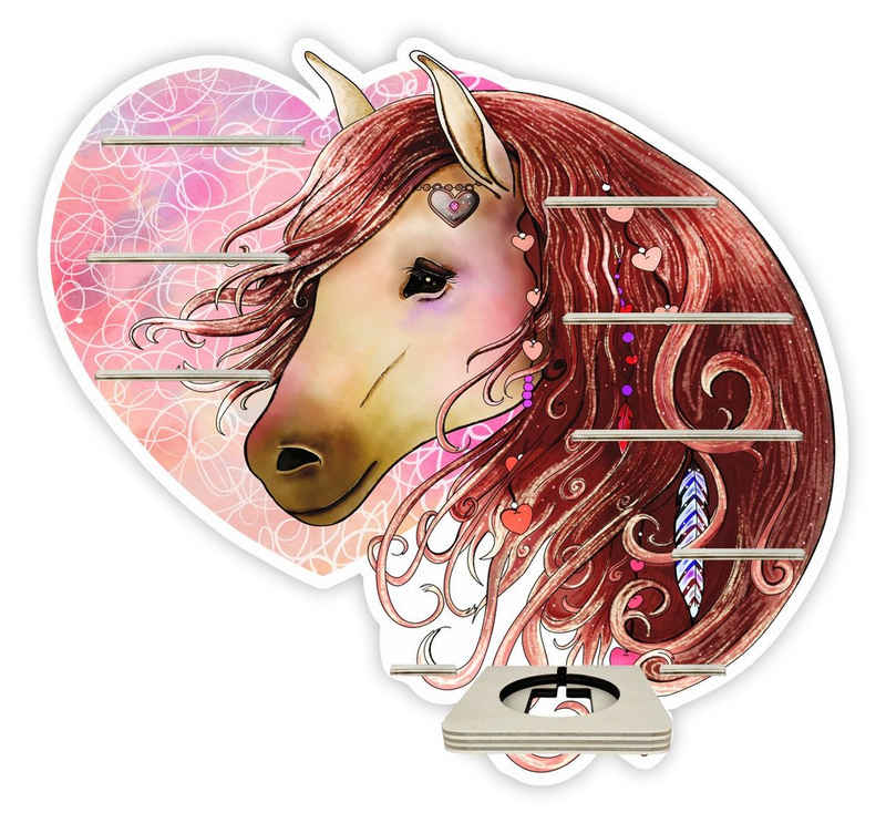Farbklecks Collection ® Wandregal Regal für Musikbox - Liebes Pferd