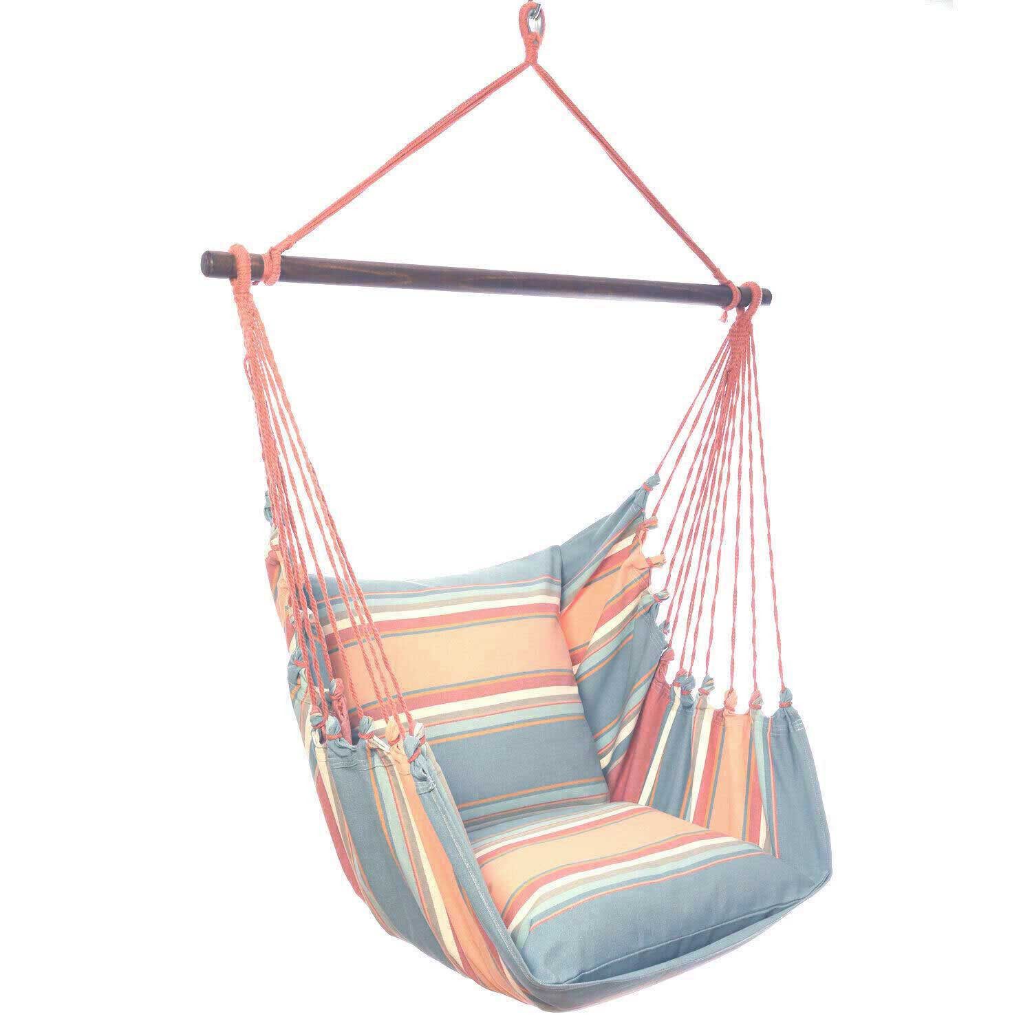 HOPLO Hängestuhl Hängesessel Nurses 356 XXL mit 2 Kissen 100 % Baumwolle, Hergestellt unter fairen Bedingungen!