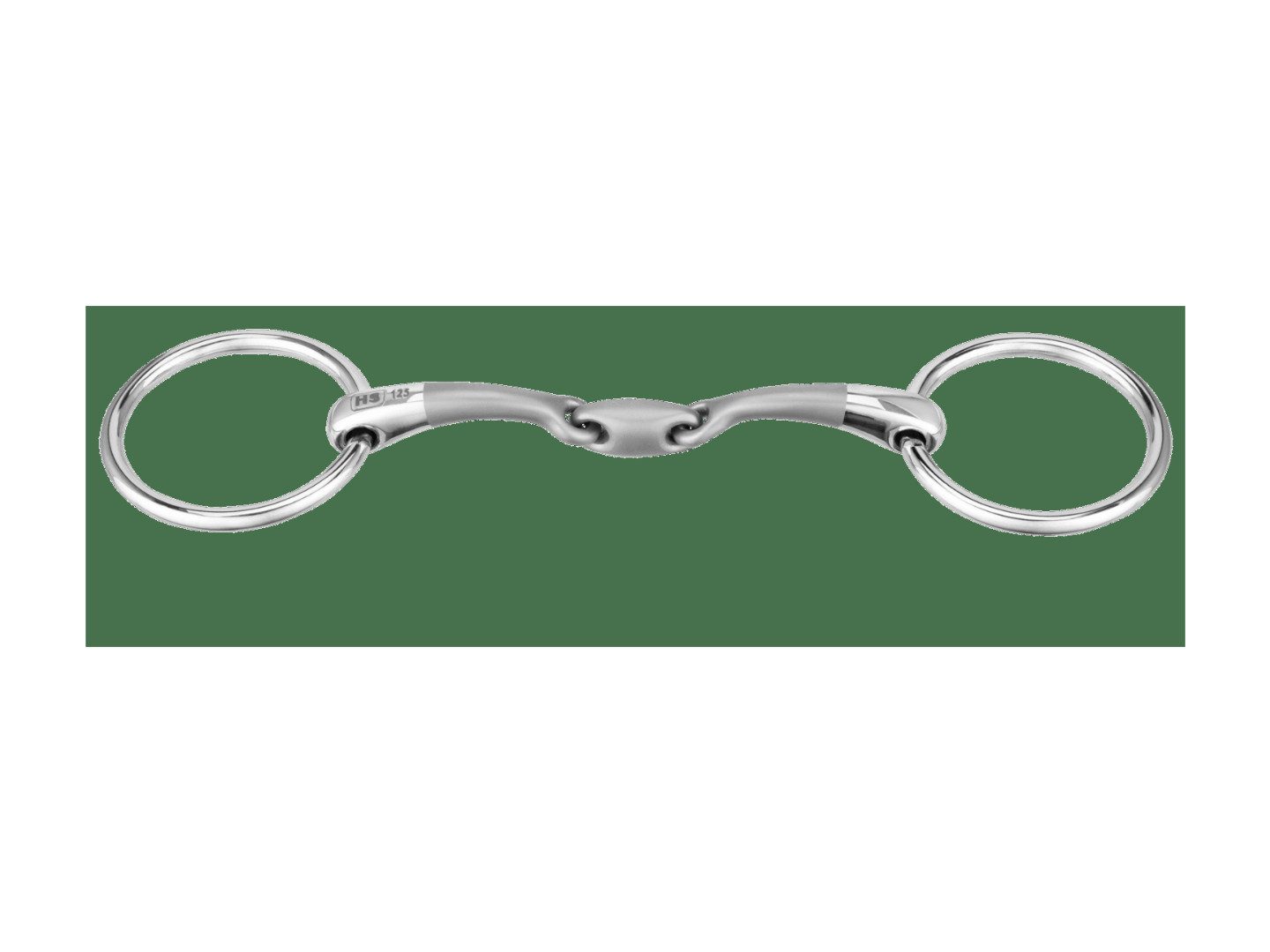 SPRENGER Trensengebiss SATINOX Unterlegtrense 14 mm doppelt gebrochen - Edelstahl rostfrei
