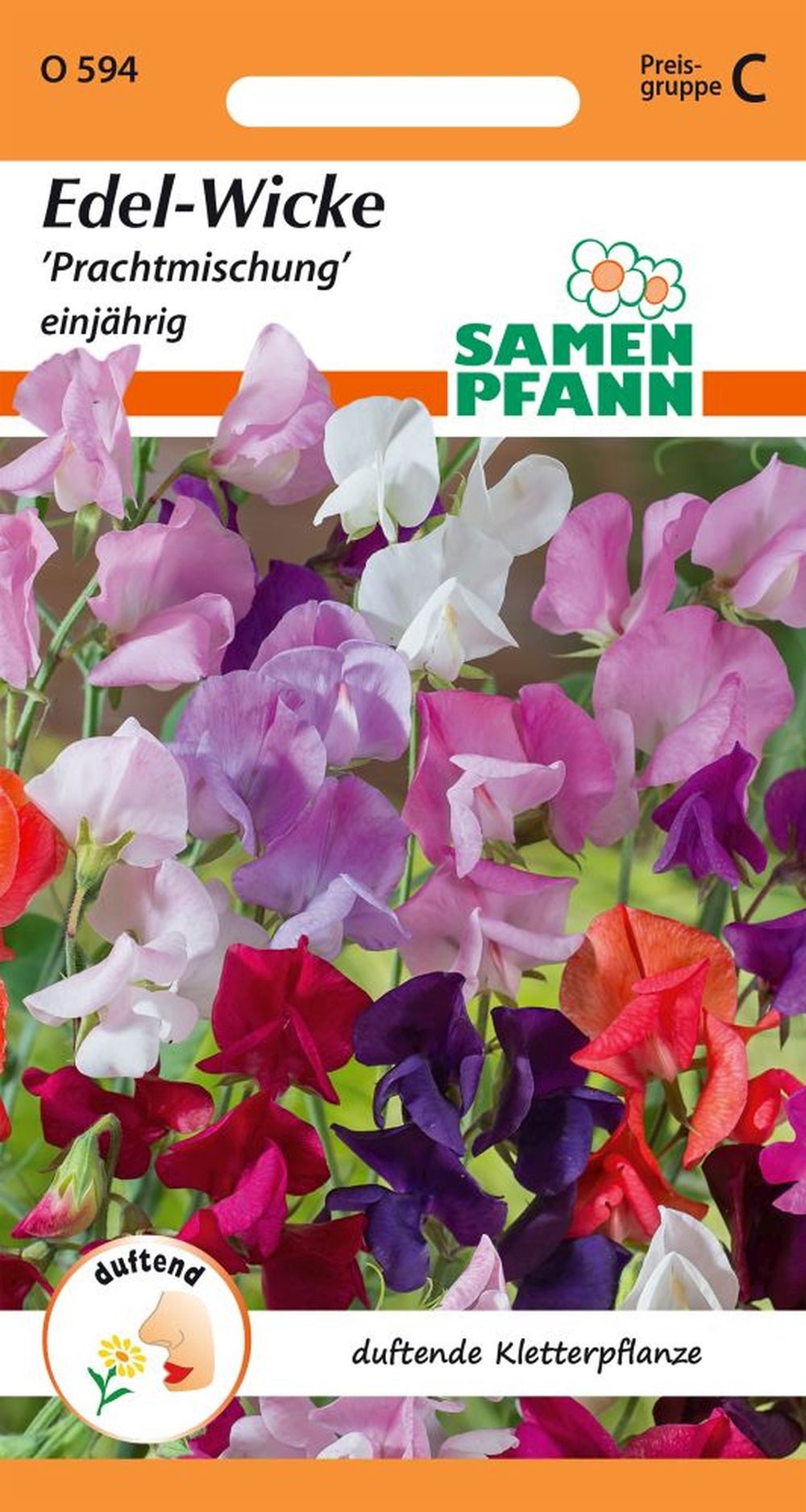 SAMEN PFANN Blumensamen Edel-Wicke, Prachtmischung - Saatgut Wicken-Samen Samen, Lathyrus odoratus