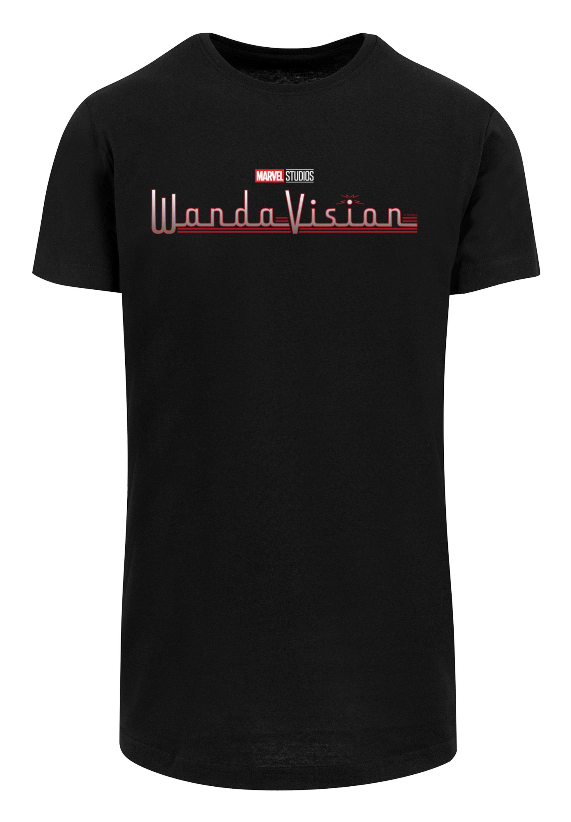 F4NT4STIC Kurzarmshirt Herren Marvel WandaVision Logo with Shaped Long Tee (1-tlg)