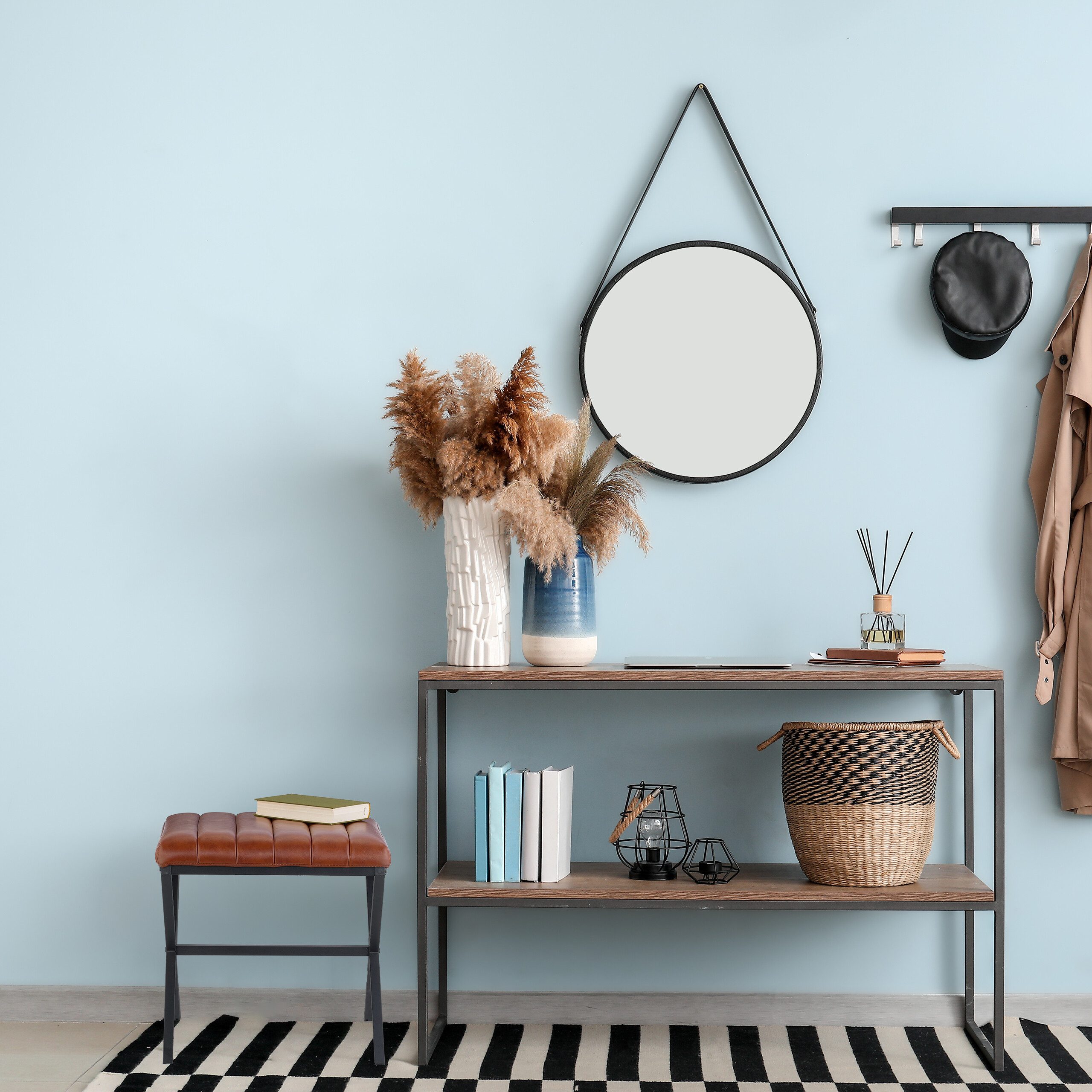 relaxdays Polsterhocker Sitzhocker mit Kunstlederbezug günstig online kaufen
