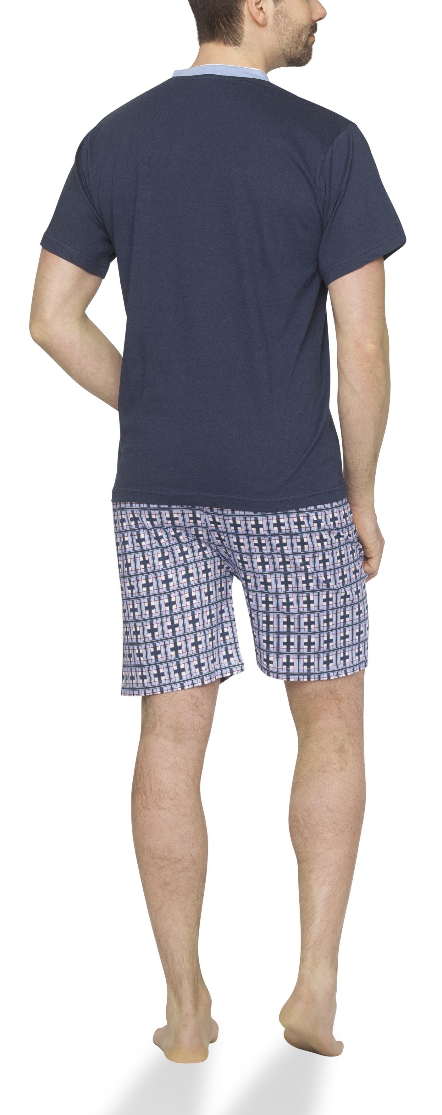 Moonline Shorty Herren Shorty Schlafanzug kurz aus Baumwolle günstig online kaufen