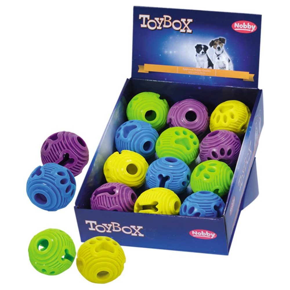 Nobby Snackball Hundespielzeug Soft TPR Ball