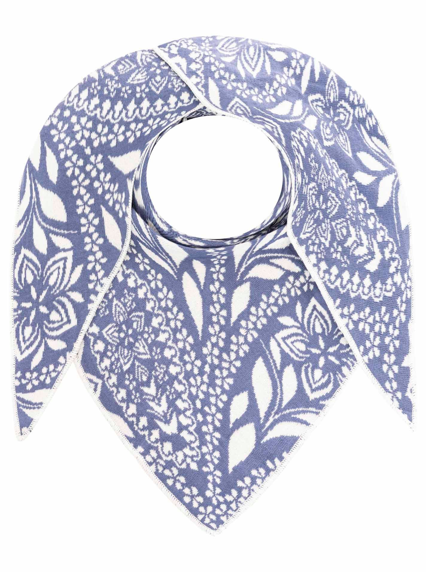 Zwillingsherz Dreieckstuch "Paisley Blätter", blumiges Muster, tolles Accessoire, vielseitig tragbar