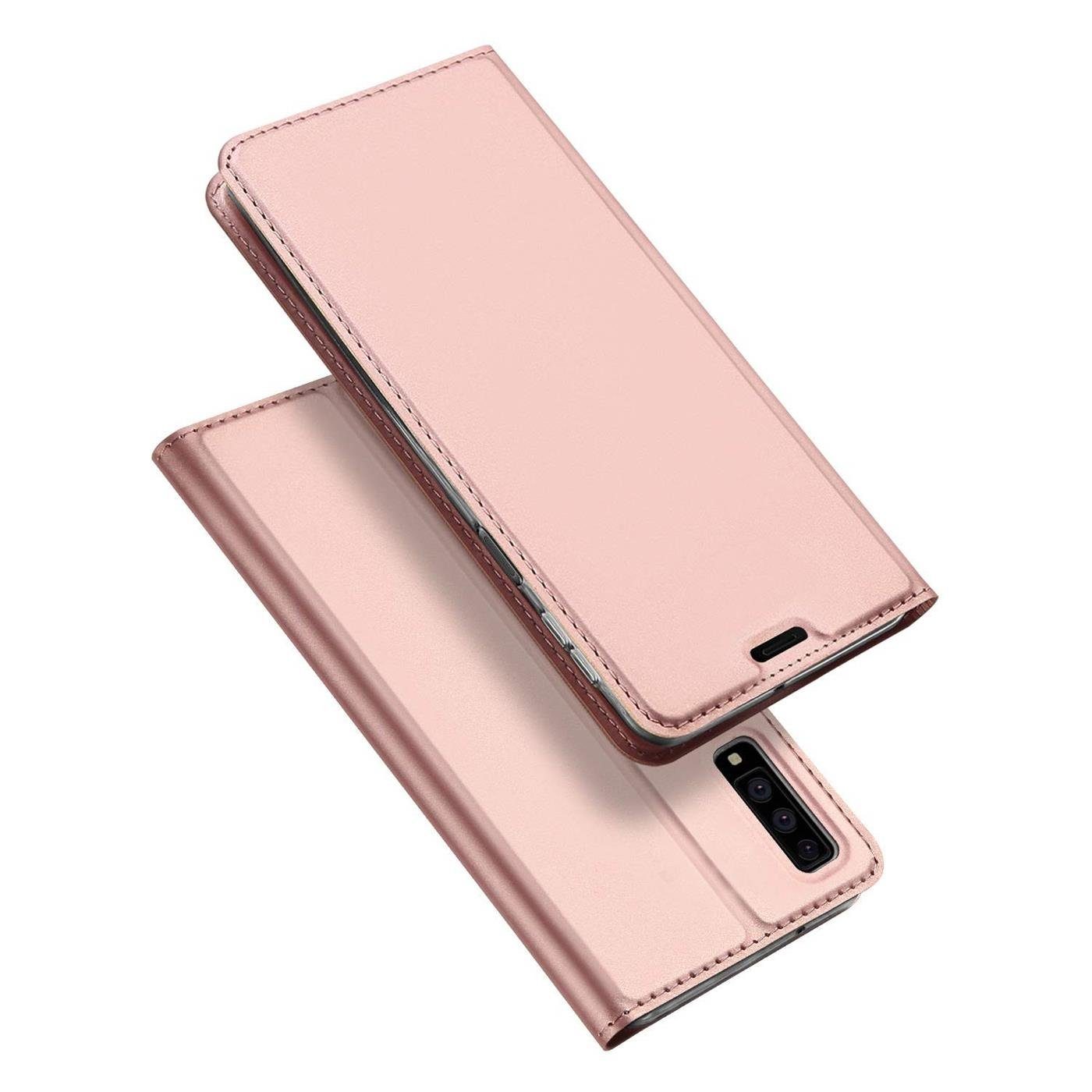 CoolGadget Handyhülle Magnet Case Handy Tasche für Samsung Galaxy A7 2018 6 Zoll, Hülle Klapphülle Ultra Slim Flip Cover für Samsung A7 2018 Schutzhülle