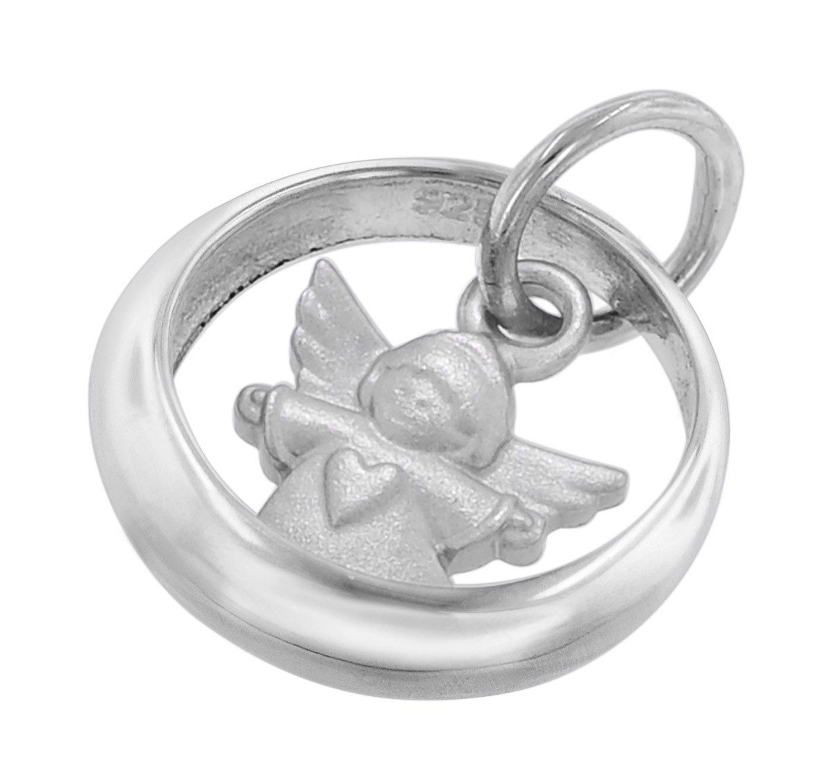 trendor Kette mit Anhänger Taufkette 925 Silber Taufring mit Engel günstig online kaufen