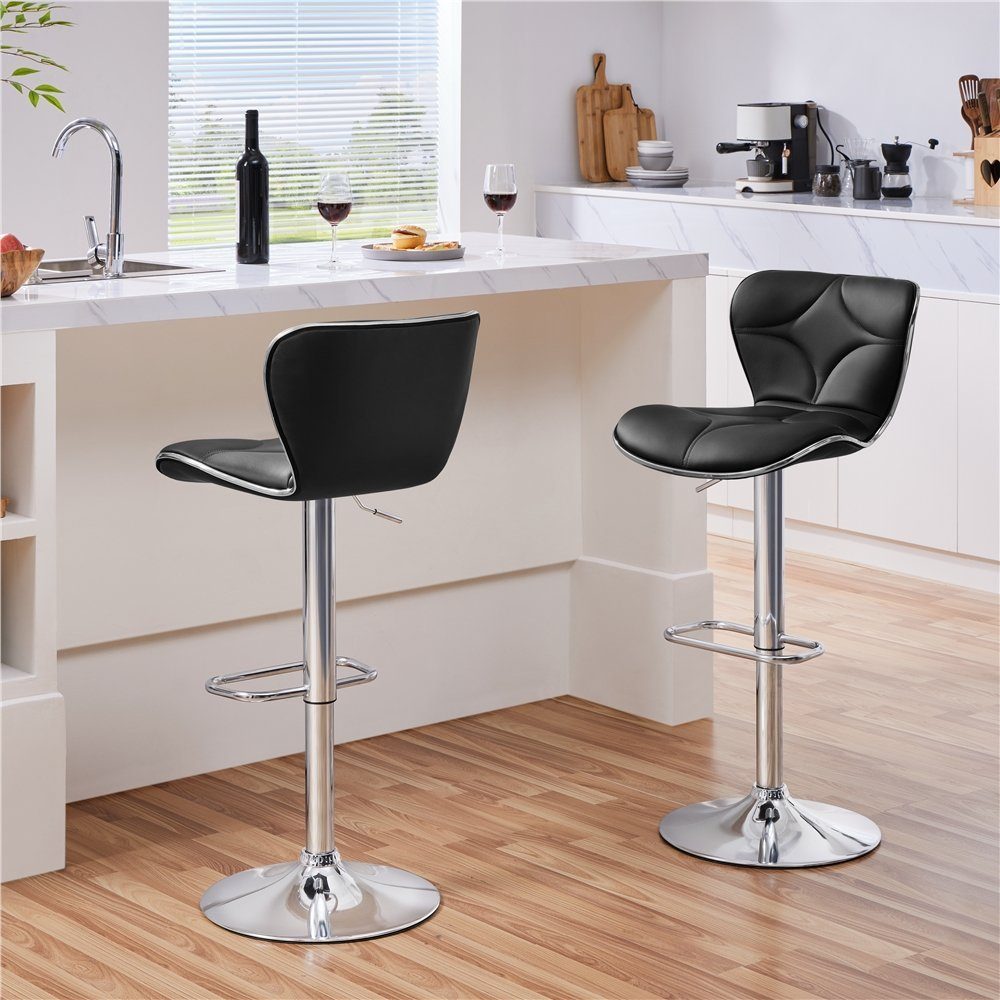 Yaheetech Barhocker (2er), Höhenverstellbare Barstühle Sitzhöhe günstig online kaufen
