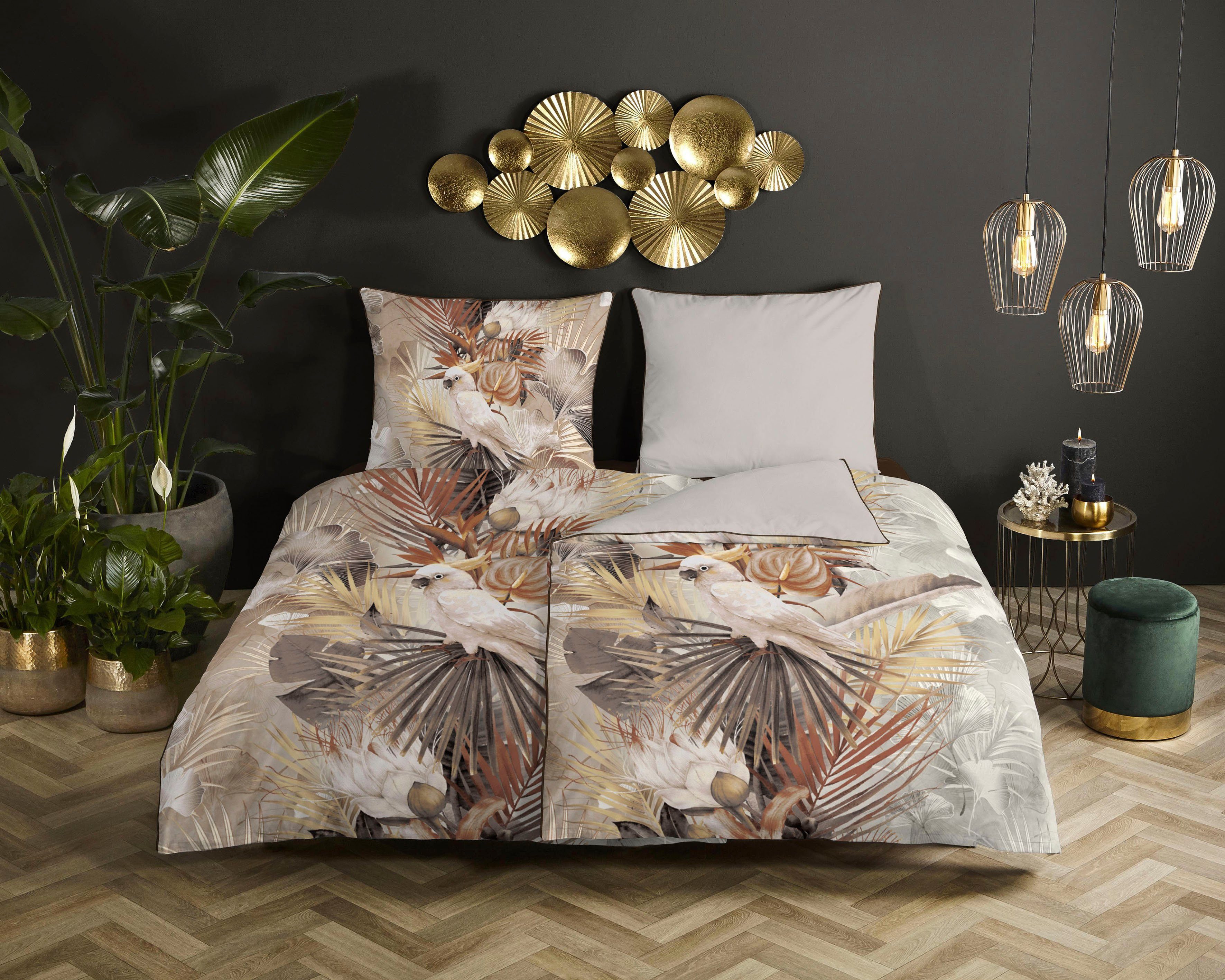 Descanso Wendebettwäsche Pippa, Satin (Bio-Baumwolle), 3 günstig online kaufen
