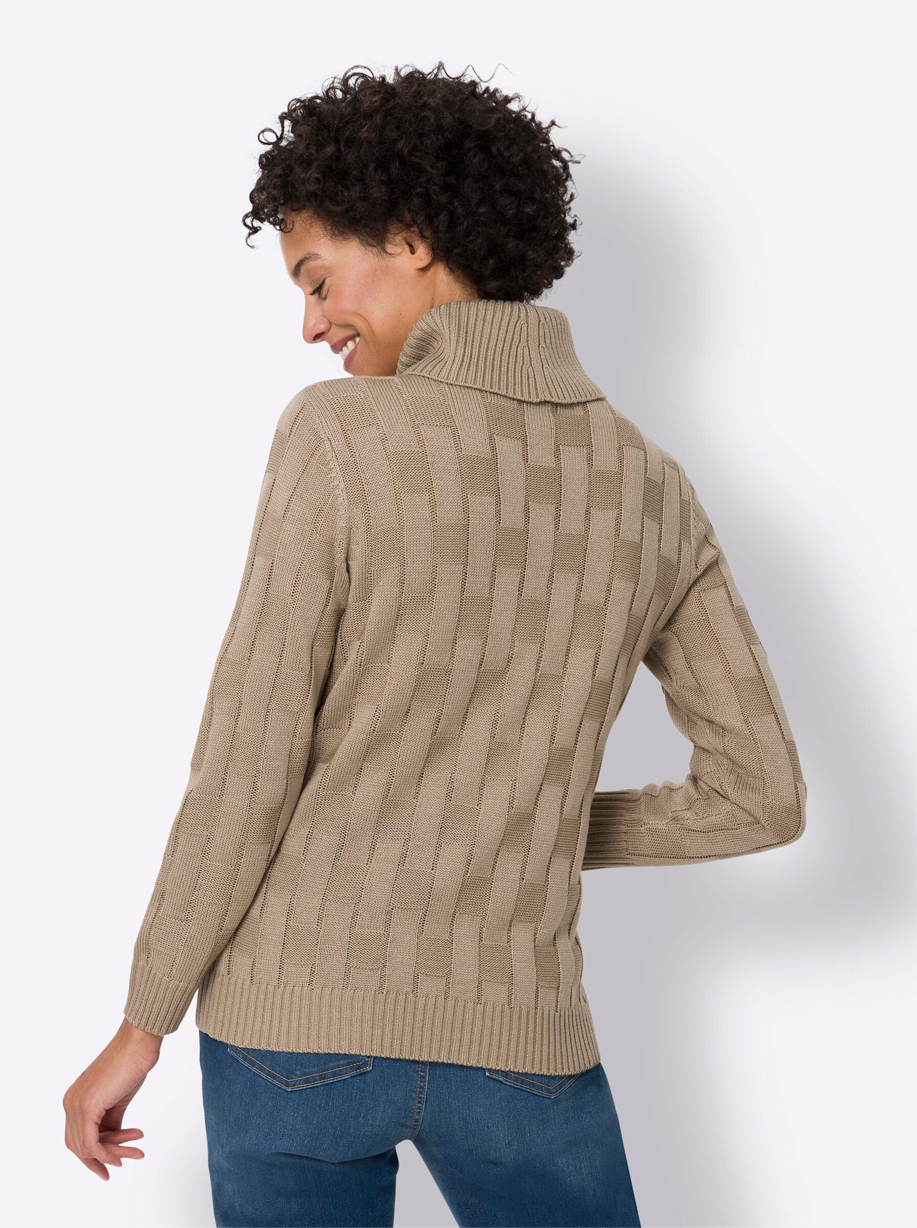 Sieh an! Strickpullover Rollkragen-Pullover günstig online kaufen