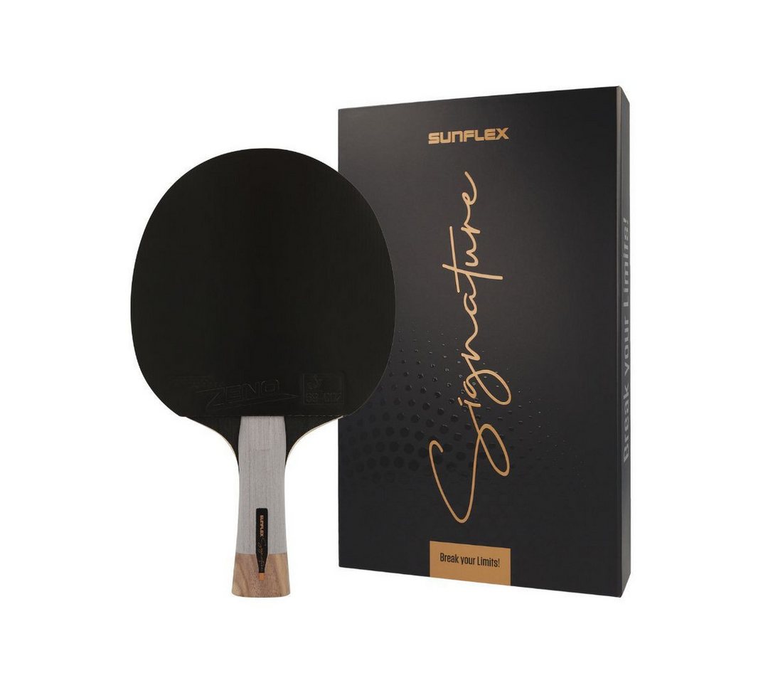 Sunflex Tischtennisschläger SIGNATURE ZENO, ITTF zertifizierter Zeno Belag, Magnetverschluss