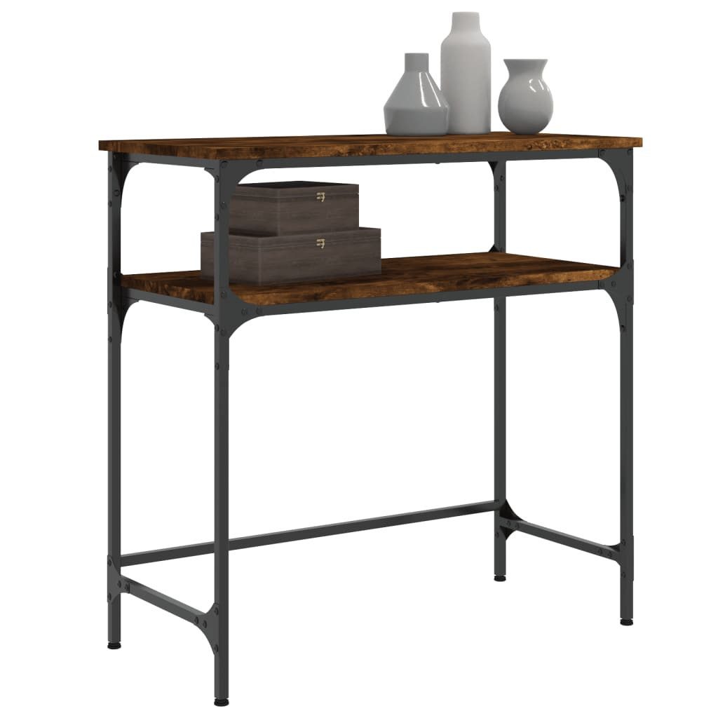 vidaXL Beistelltisch Konsolentisch Räuchereiche 75x35,5x75 cm günstig online kaufen