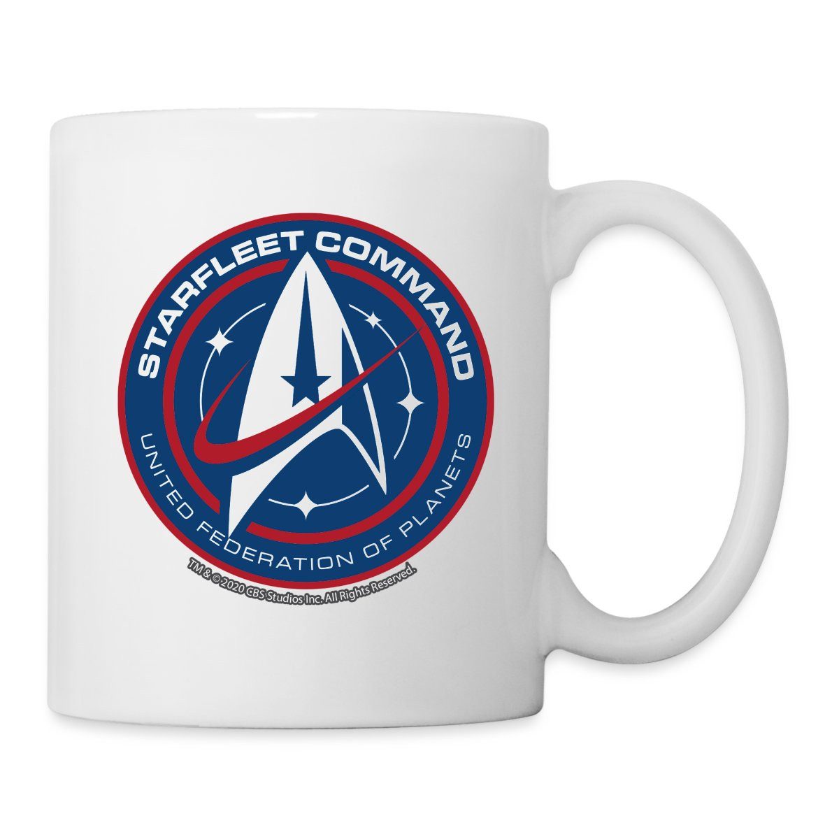 Spreadshirt Tasse Star Trek Discovery Sternenflotte Abzeichen Tasse, Keramik