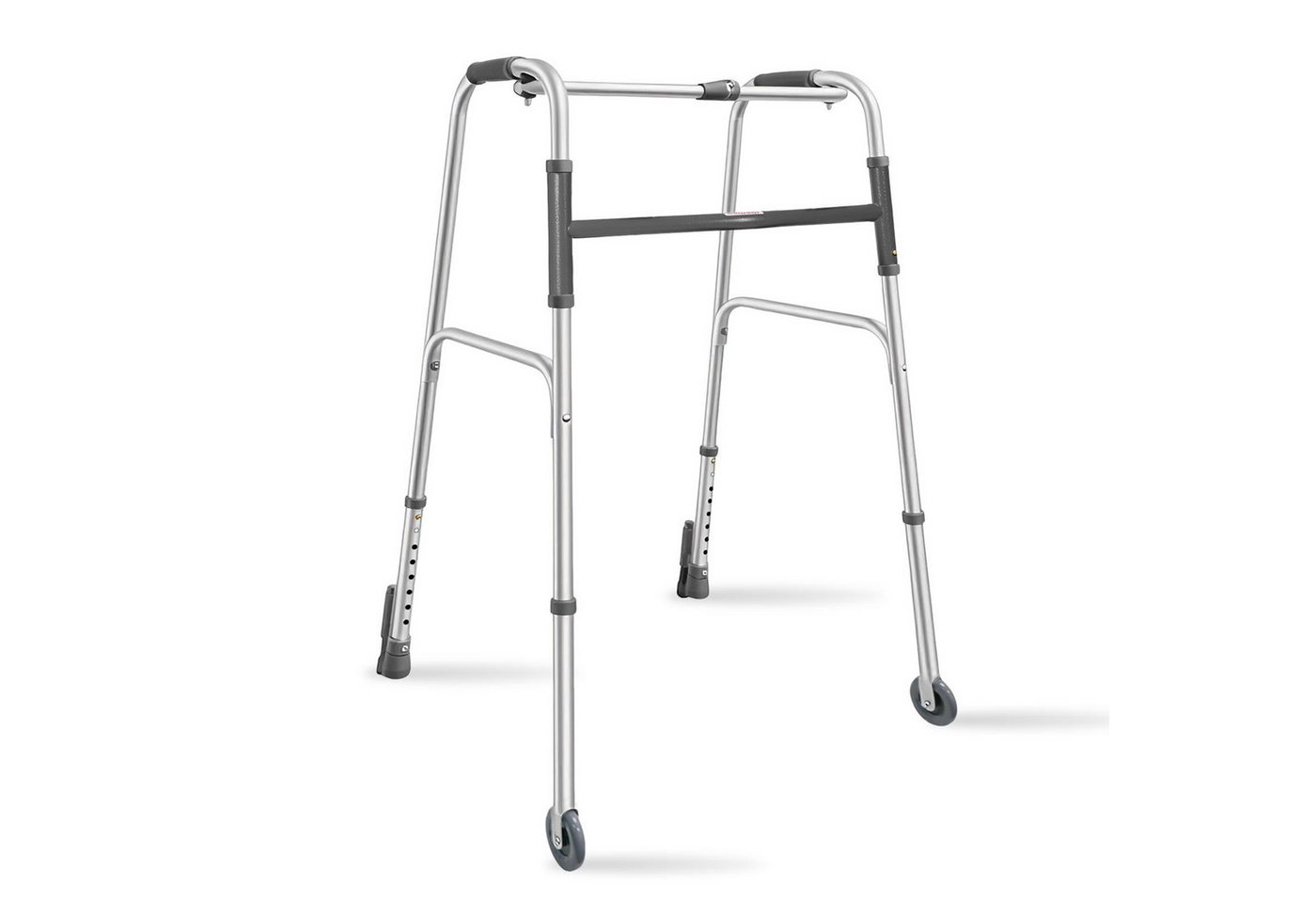 Aiorber Rollator Aiorber-Faltbarer Gehrahmen mit Rädern höhenverstellbar, Faltbar, höhenverstellbar, rutschfeste Silikonfüße