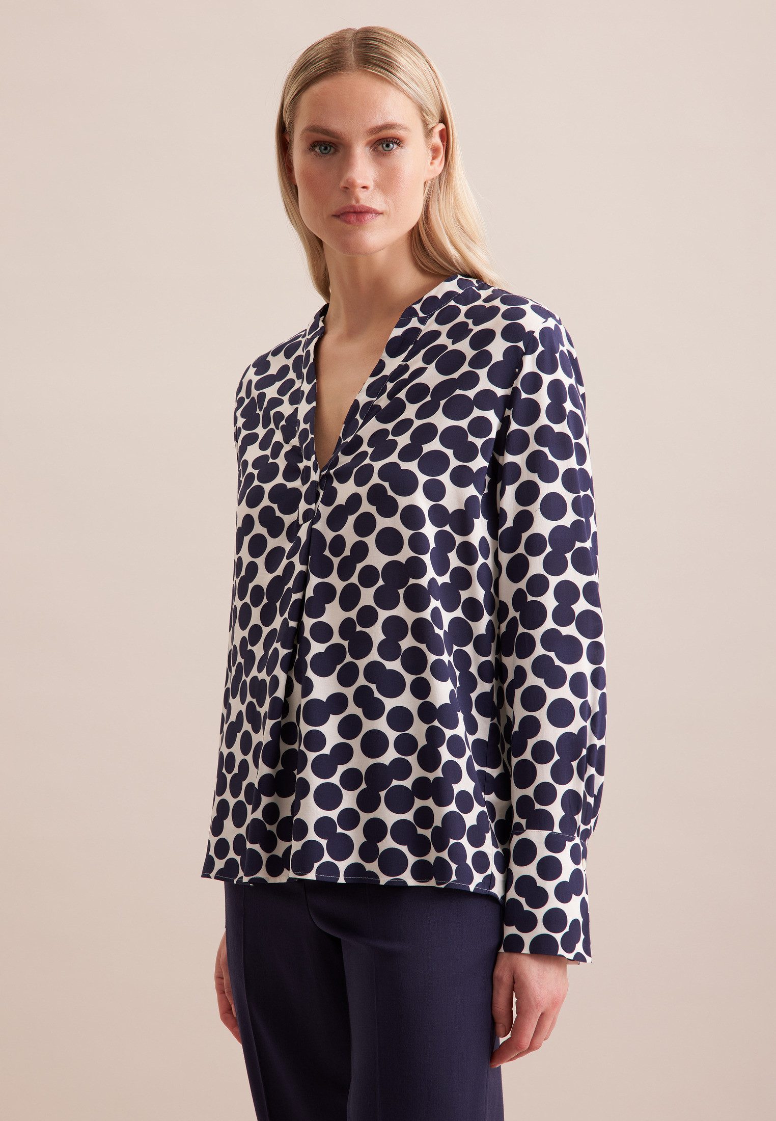 seidensticker Klassische Bluse Schwarze Rose Tunika Punkte günstig online kaufen