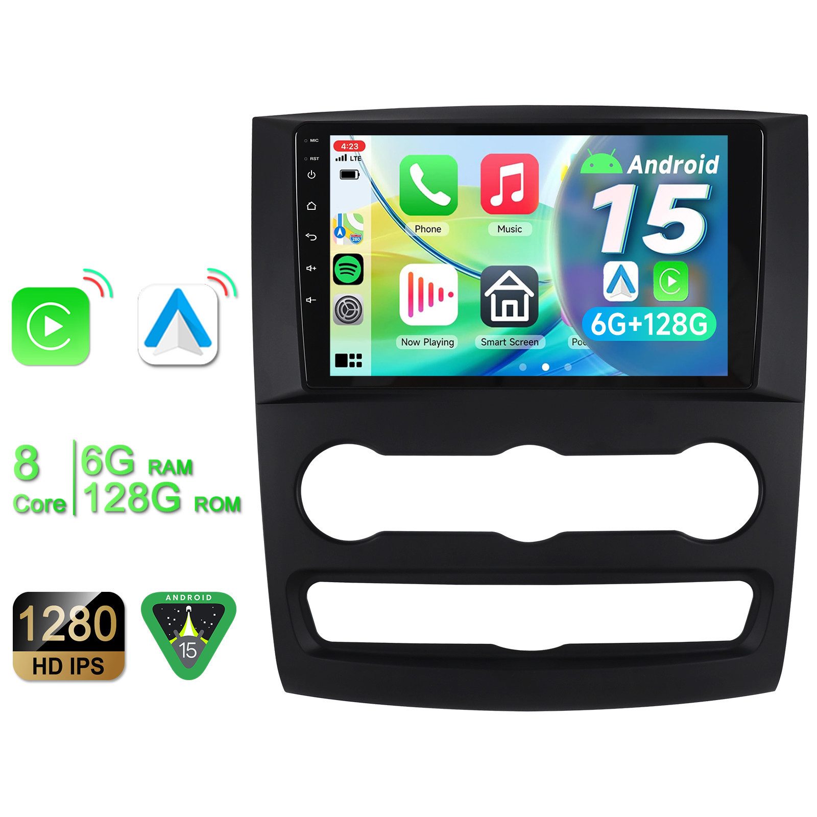 A-Sure 4/8 Core Android 15 Carplay Für Mercedes Benz Sprinter B906 2006-2016 Autoradio (DSP, RDS, Digitalradio (DAB), FM, AM)