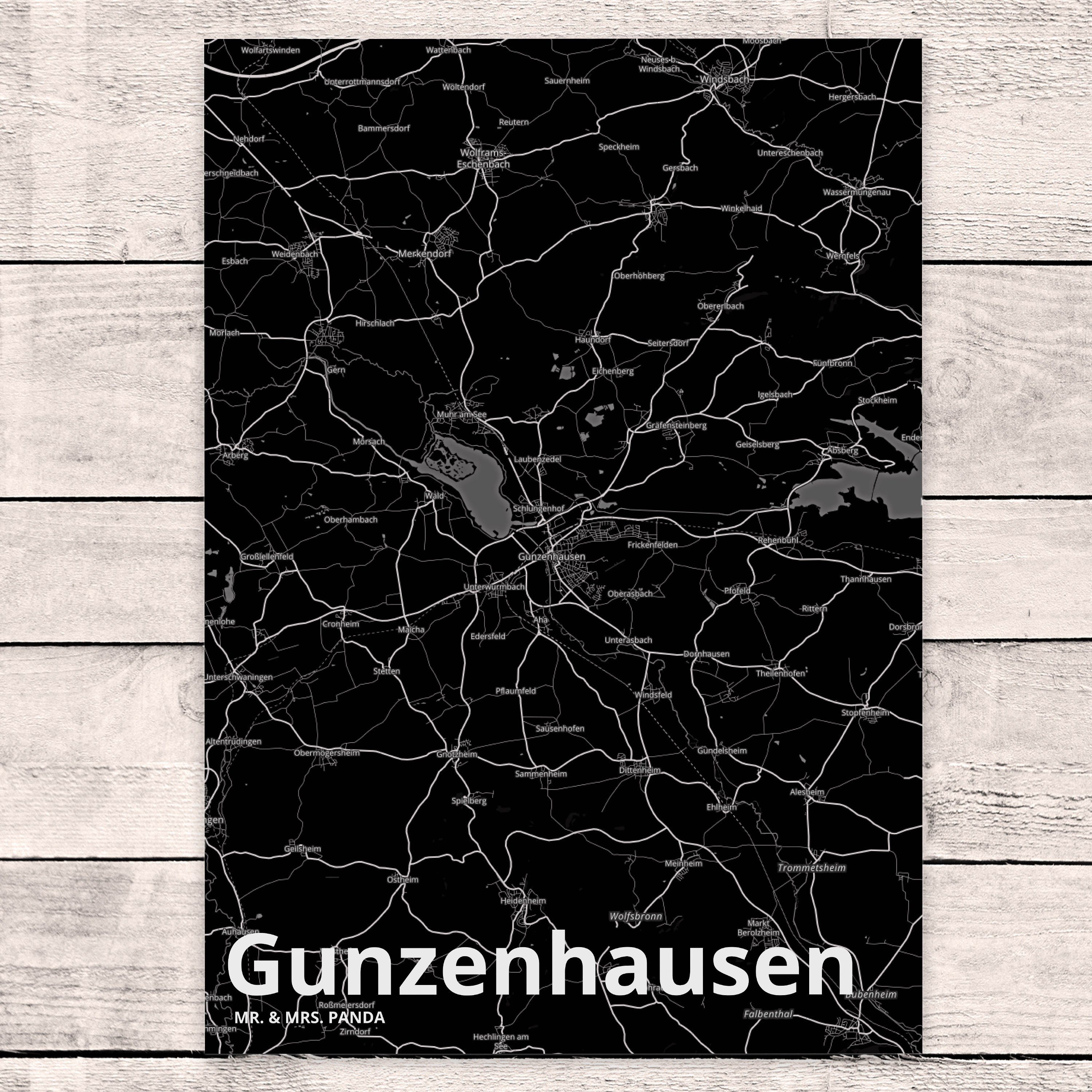 Mr. & Geschenk, Geschenkkarte, Postkarte Panda Mrs. Geburtstagskarte Grußkarte, - Gunzenhausen