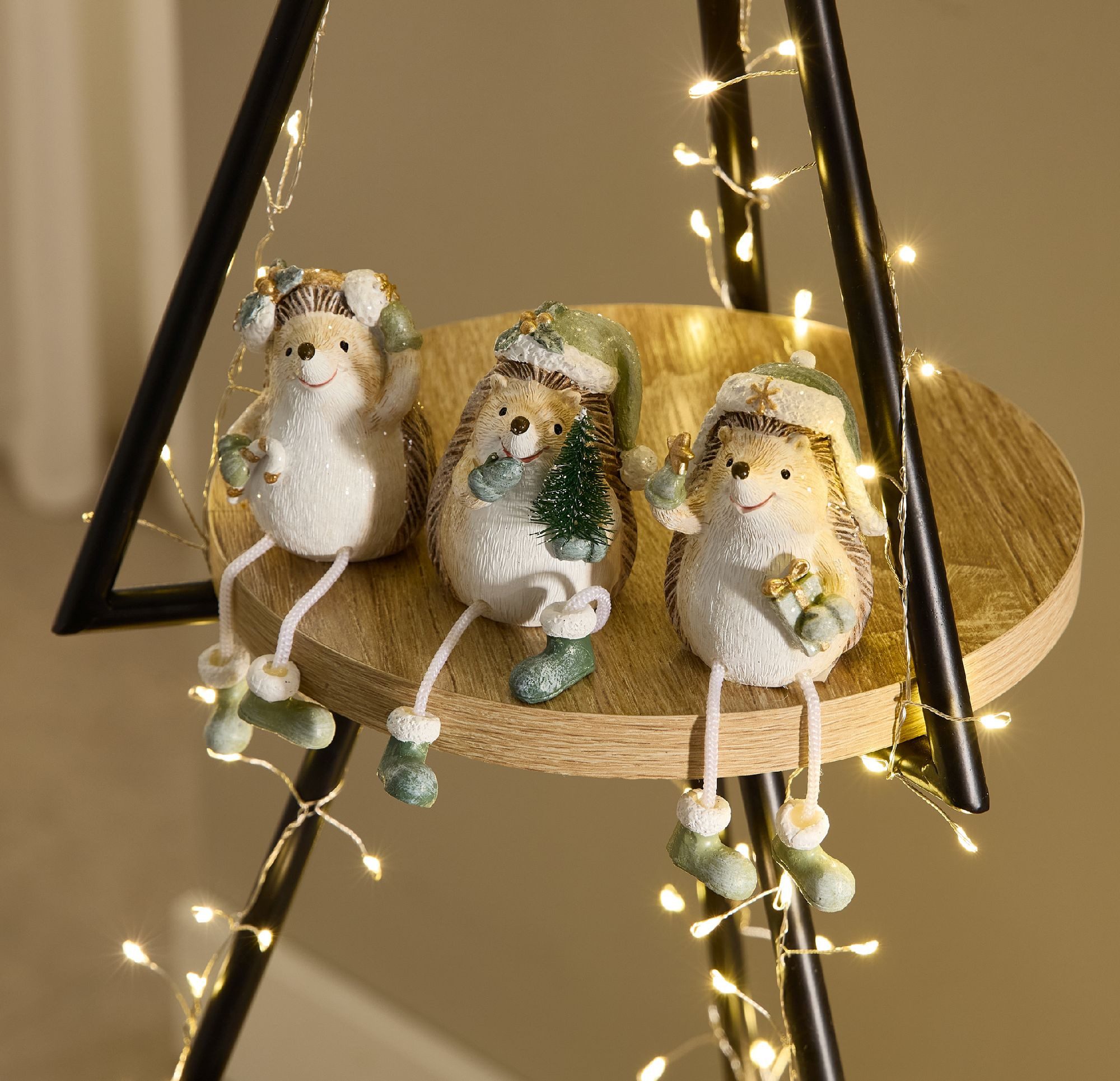 formano Dekofigur Winterzeit, Farbe: Grün, Motiv: Igel günstig online kaufen