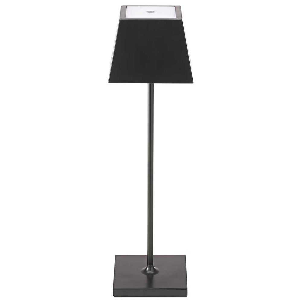 SIGOR Außen-Tischleuchte, LED-Leuchtmittel fest verbaut, Warmweiß, Außenleuchte LED Tischleuchte schwarz