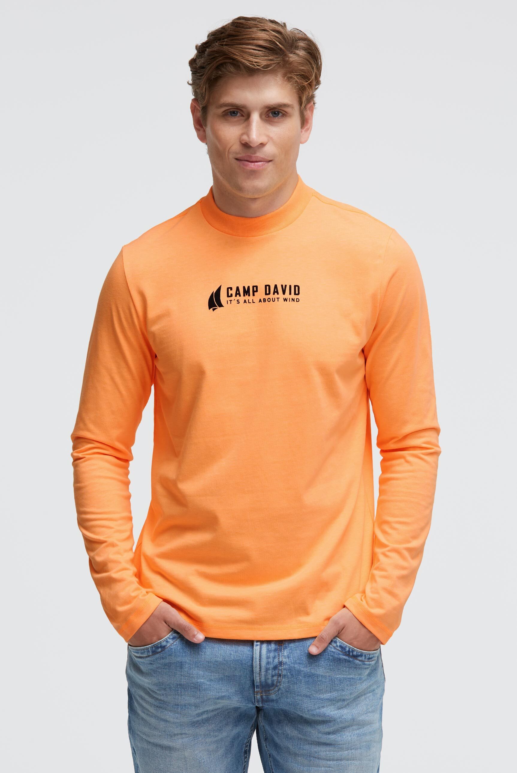 CAMP DAVID Rundhalsshirt aus Baumwolle