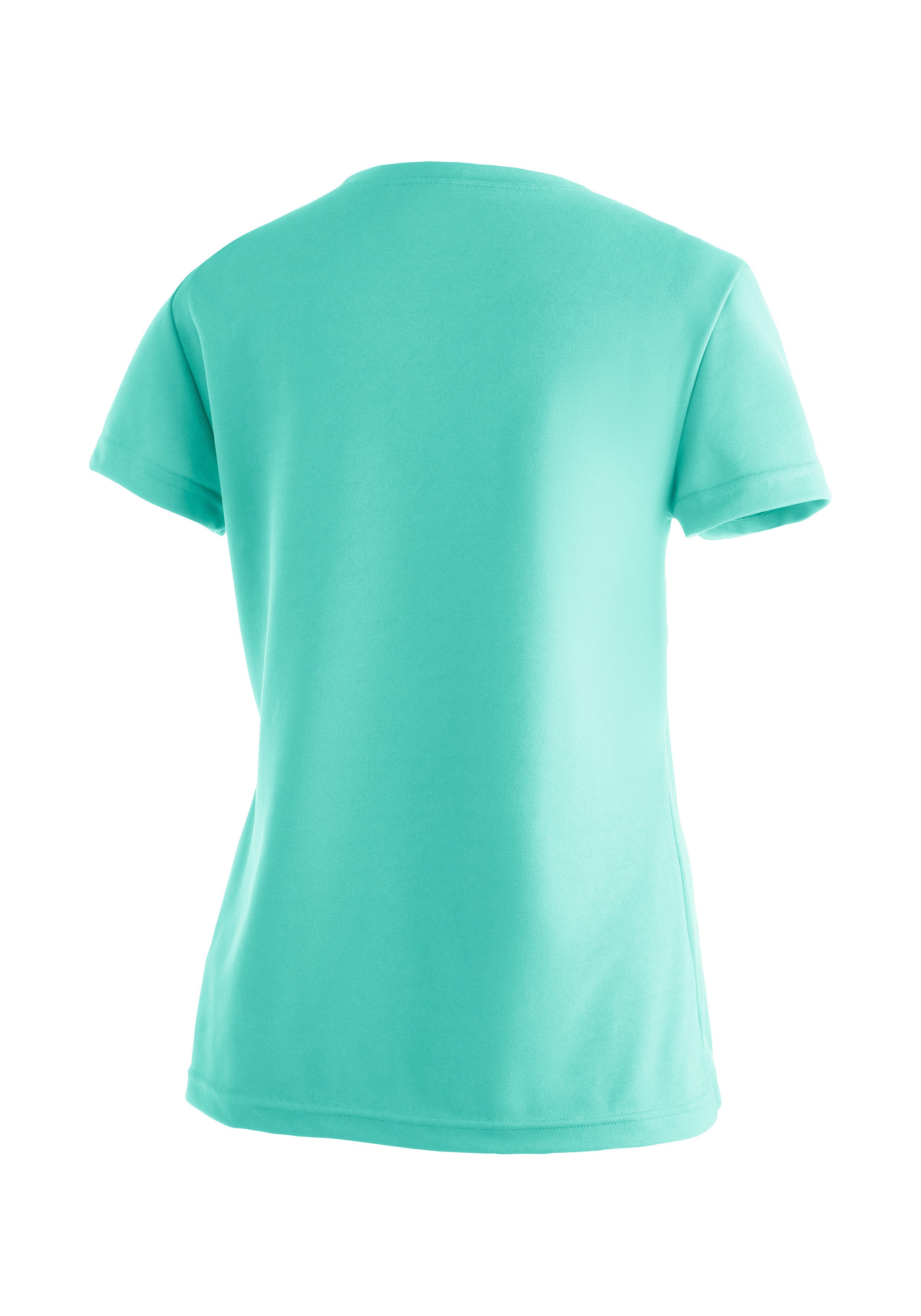 Maier Sports T-Shirt Waltraud Damen Kurzarmshirt, leichtes Sommer Funktionsshirt, Rundhals, Reg Fit