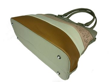 Taschen4life Henkeltasche klassische moderne Damen Handtasche 4233-TS, Schultertasche, Henkeltasche, it bag, für Büro & als Abendtasche