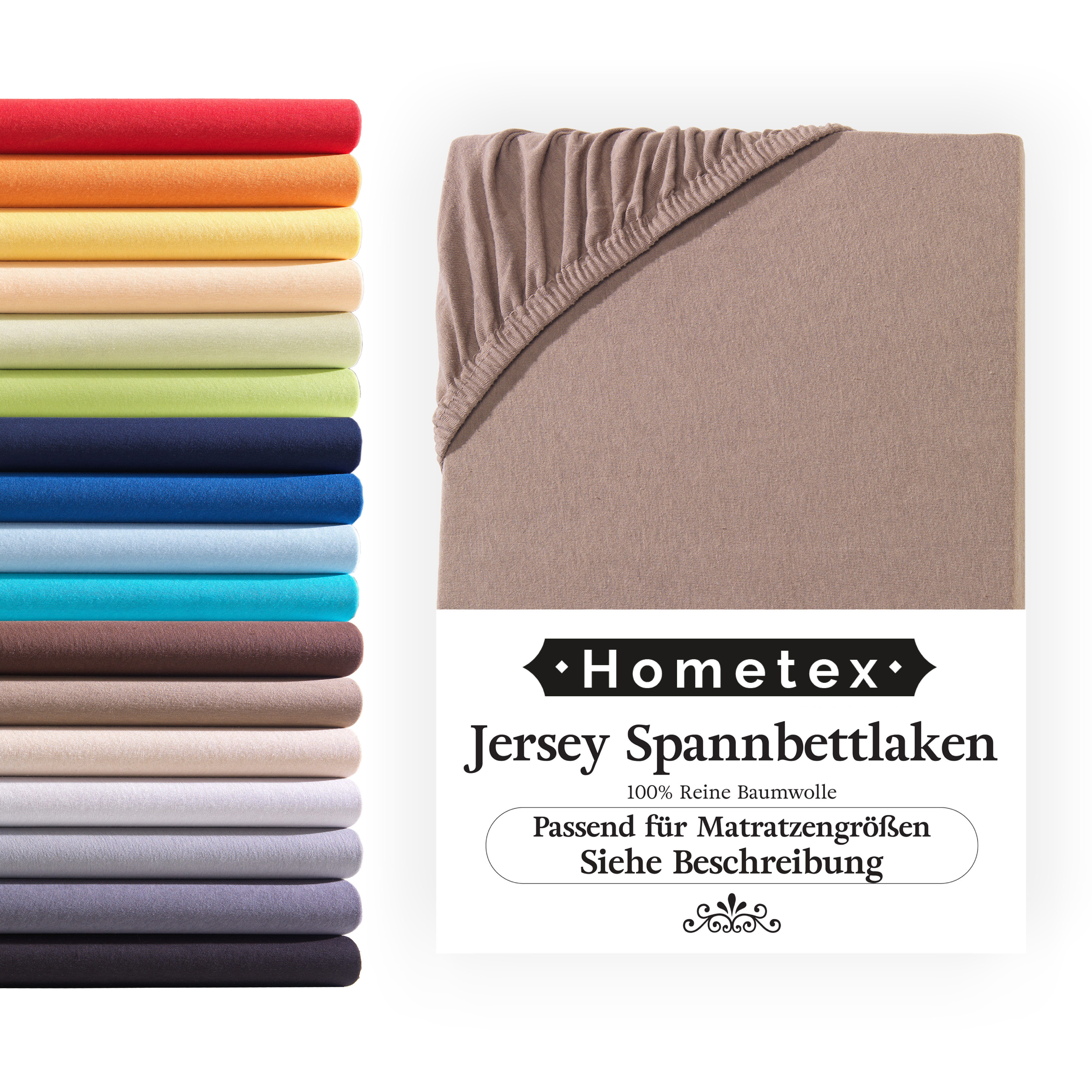 Hometex Premium Textiles Spannbettlaken Jersey-Bettlaken aus günstig online kaufen