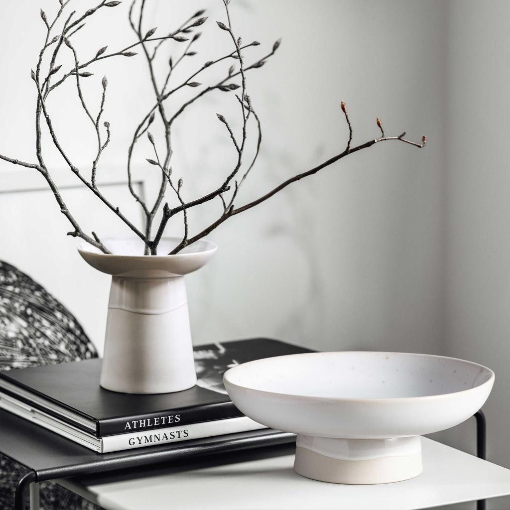 like. by Villeroy & Boch Schale Winter Glow Dessertschale mit Fuß ø 24 cm, Porzellan, (1x Dessertschale, 1-tlg)