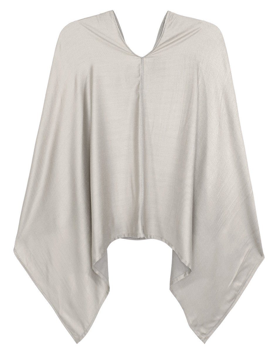 dy_mode Blusenponcho Damen Poncho in Unifarben günstig online kaufen