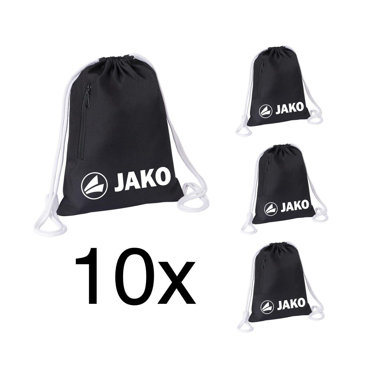Jako Sporttasche Unisex Gymsack JAKO als 10 er Set