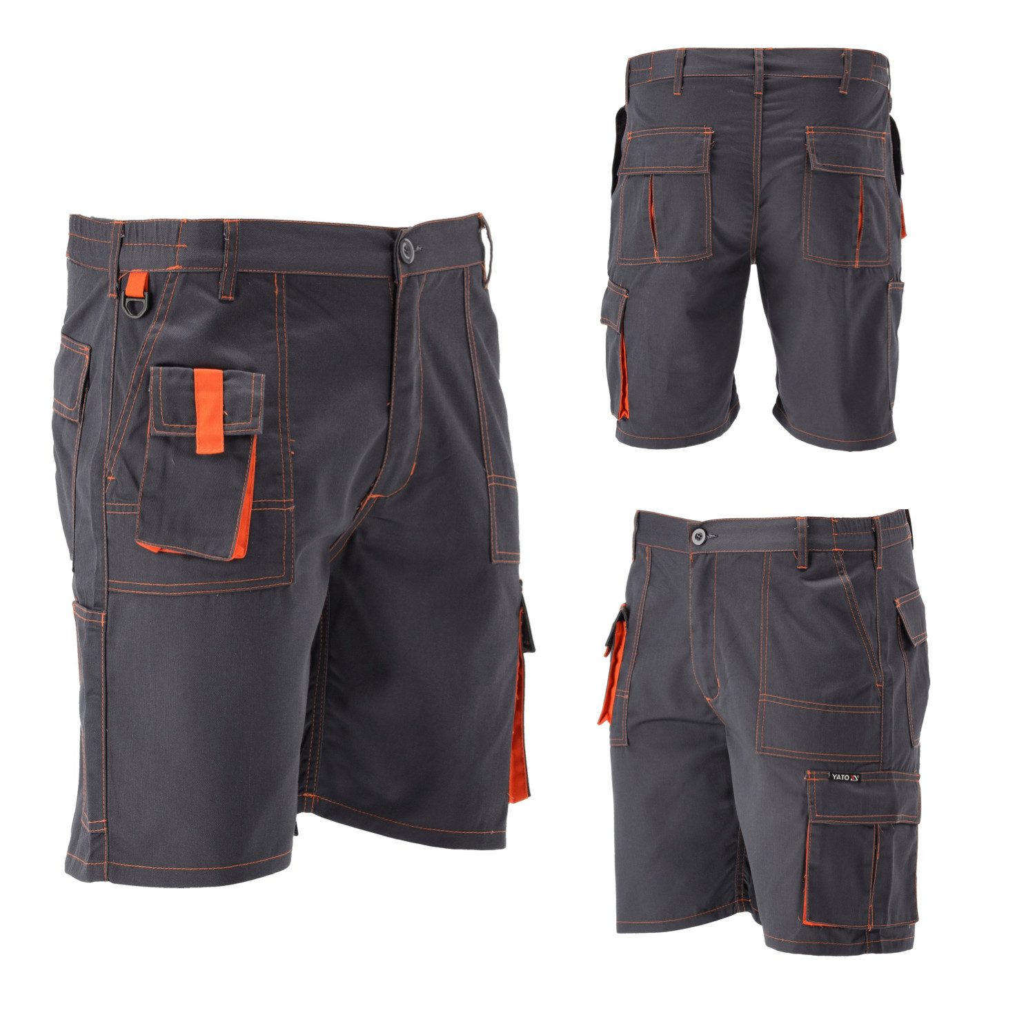 Arbeitshose Arbeitshose / Shorts DORIA grau/orange Gr. XXL