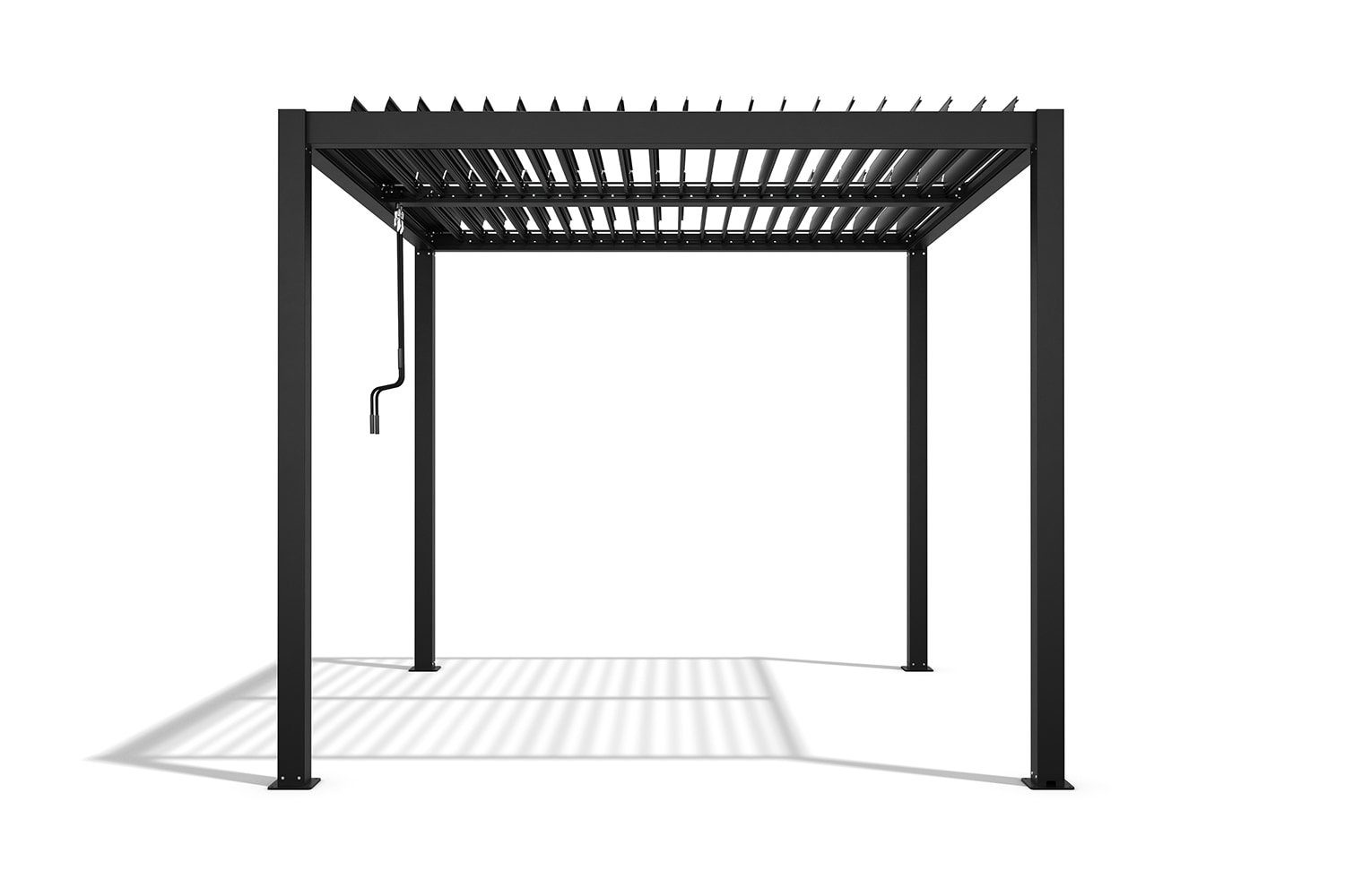 empasa Pergola ZEUS, Terrassenüberdachung / Terrassendach freistehend 3 x 3 m, anthrazit