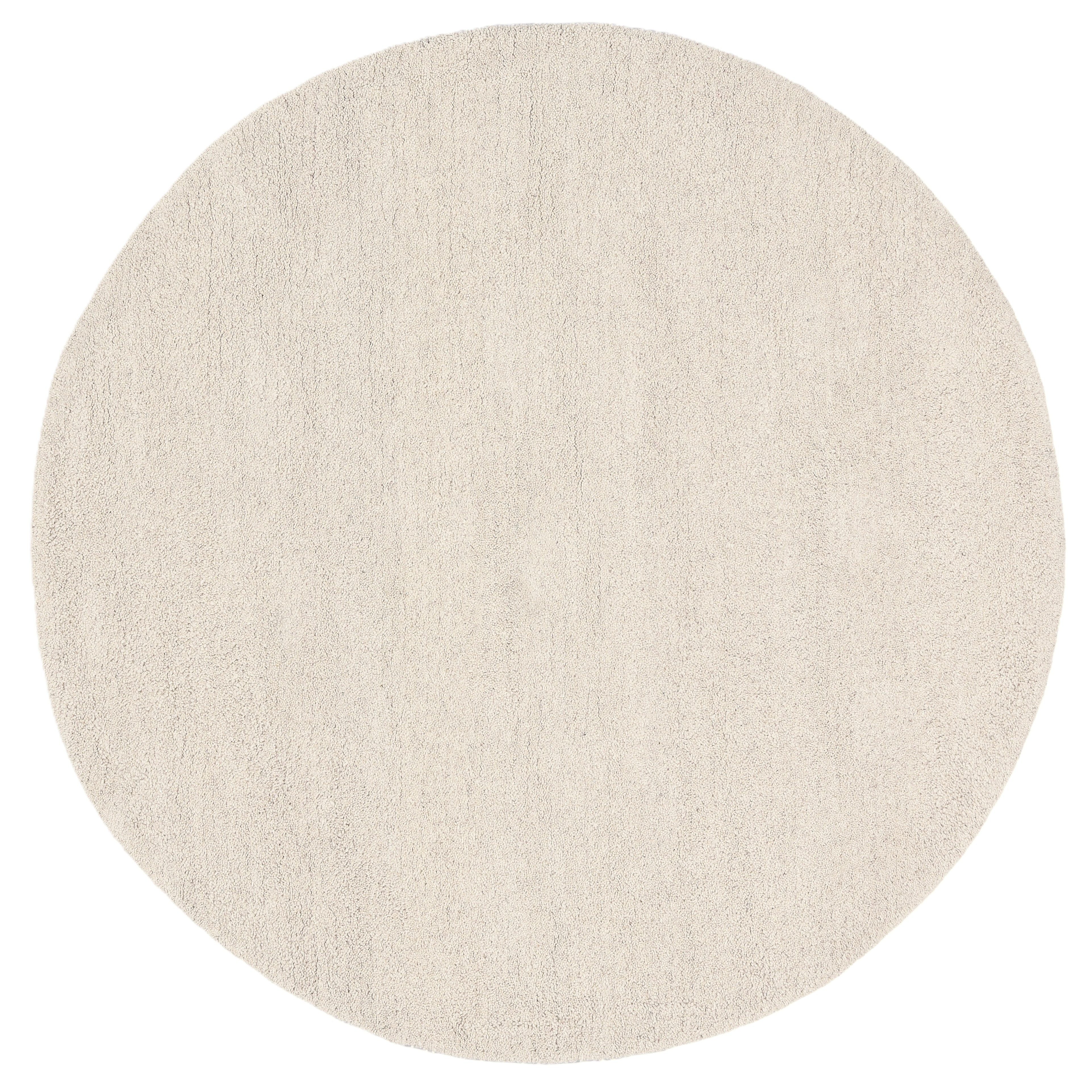 THEKO Wollteppich Gabbeh Uni, Handgefertigt, Teppich, meliert, reine Wolle, rund, Höhe: 14 mm, Wohnzimmer, Esszimmer, Schlafzimmer, auch als Läufer oder rechteckig. Reduzierter Preis € 113,99. Unverbindliche Preisempfehlung € 244,99
